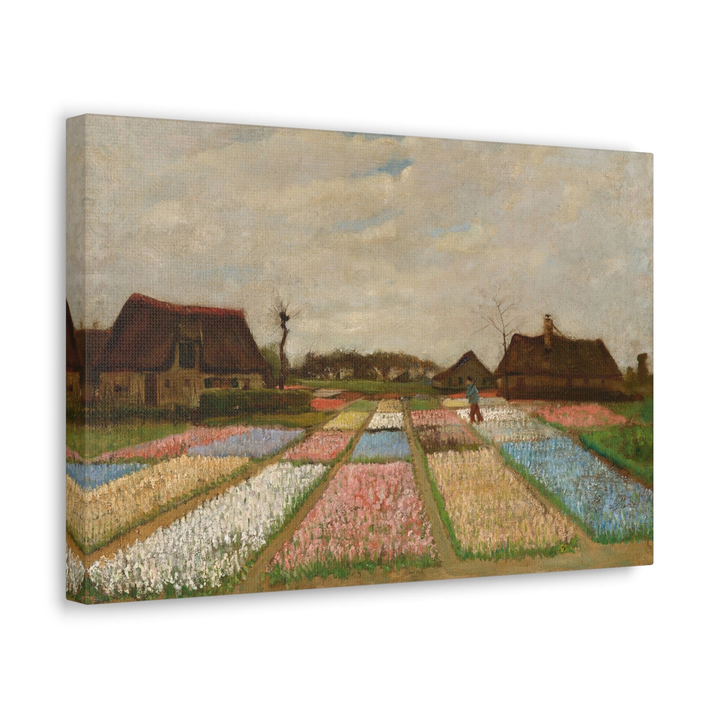 Flower Beds in Holland by Vincent van Gogh Canvas Print