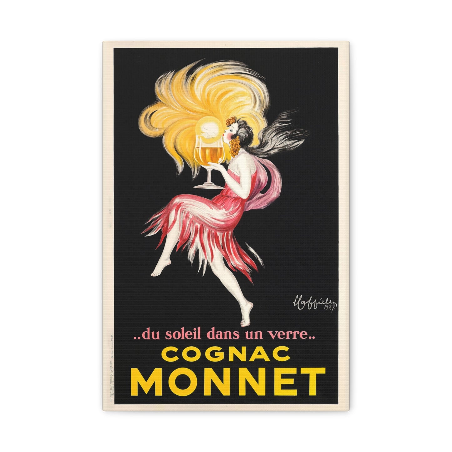 Cognac Monnet by Leonetto Cappiello Canvas Print