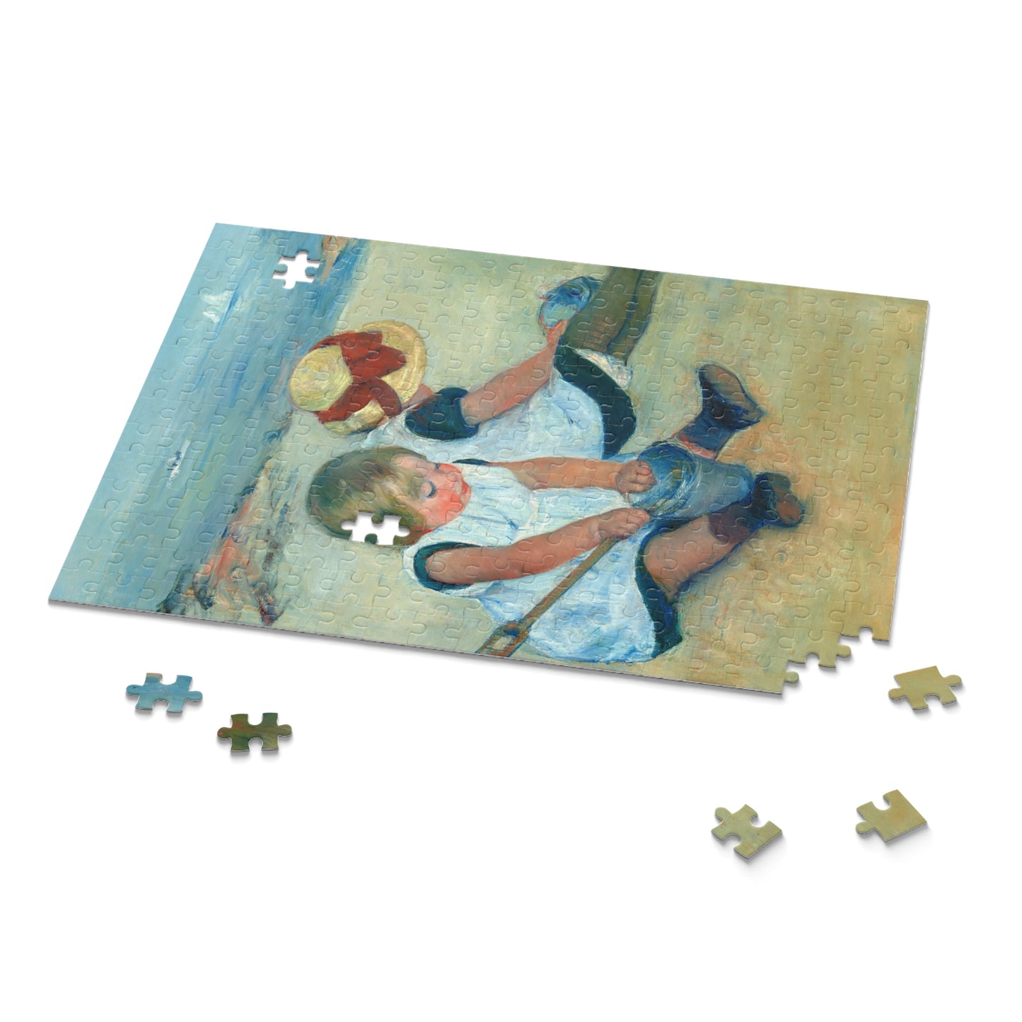 Children Playing on the Beach by Mary Cassatt Jigsaw Puzzle