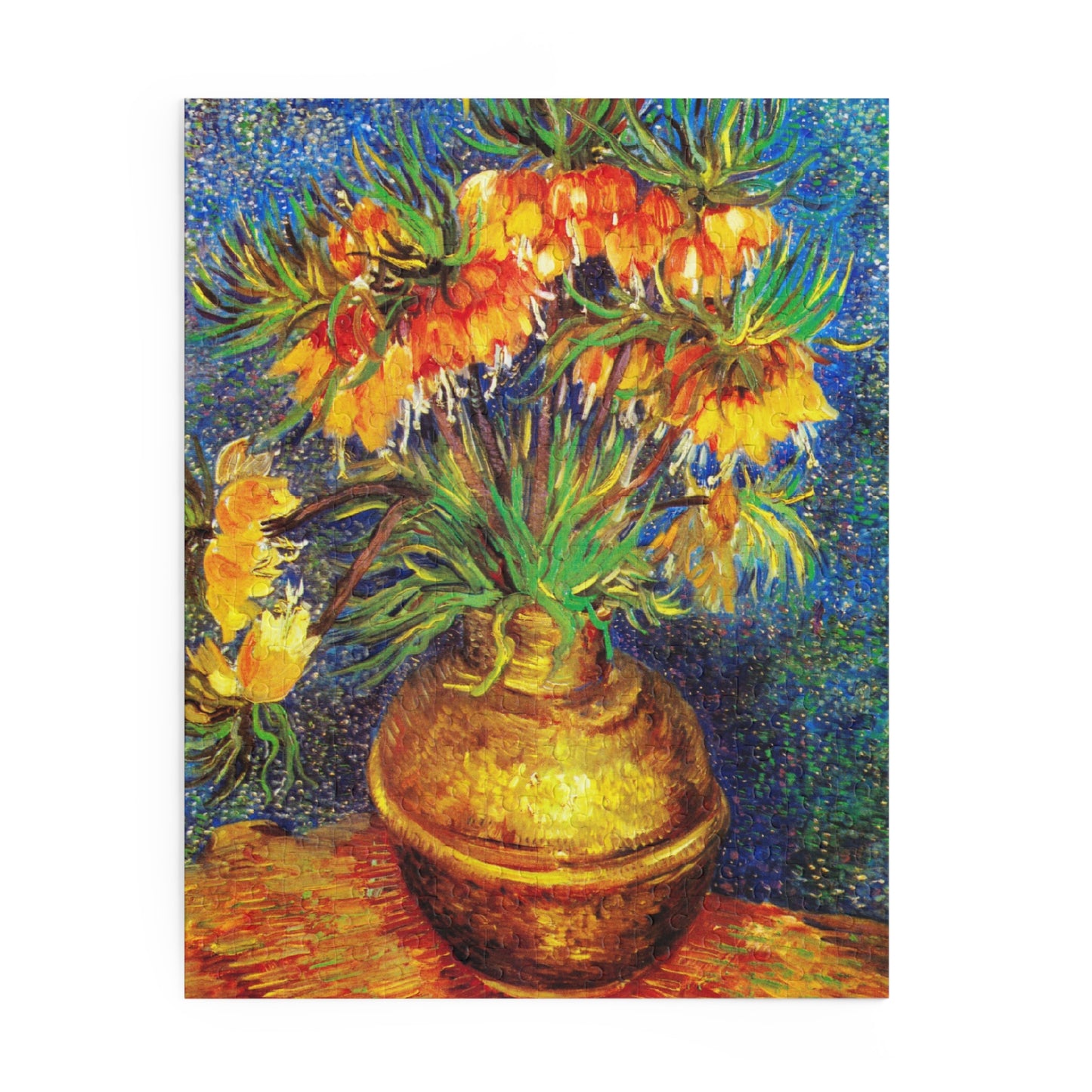 Imperial Fritillaries in a Copper Vase by Vincent van Gogh Jigsaw Puzzle