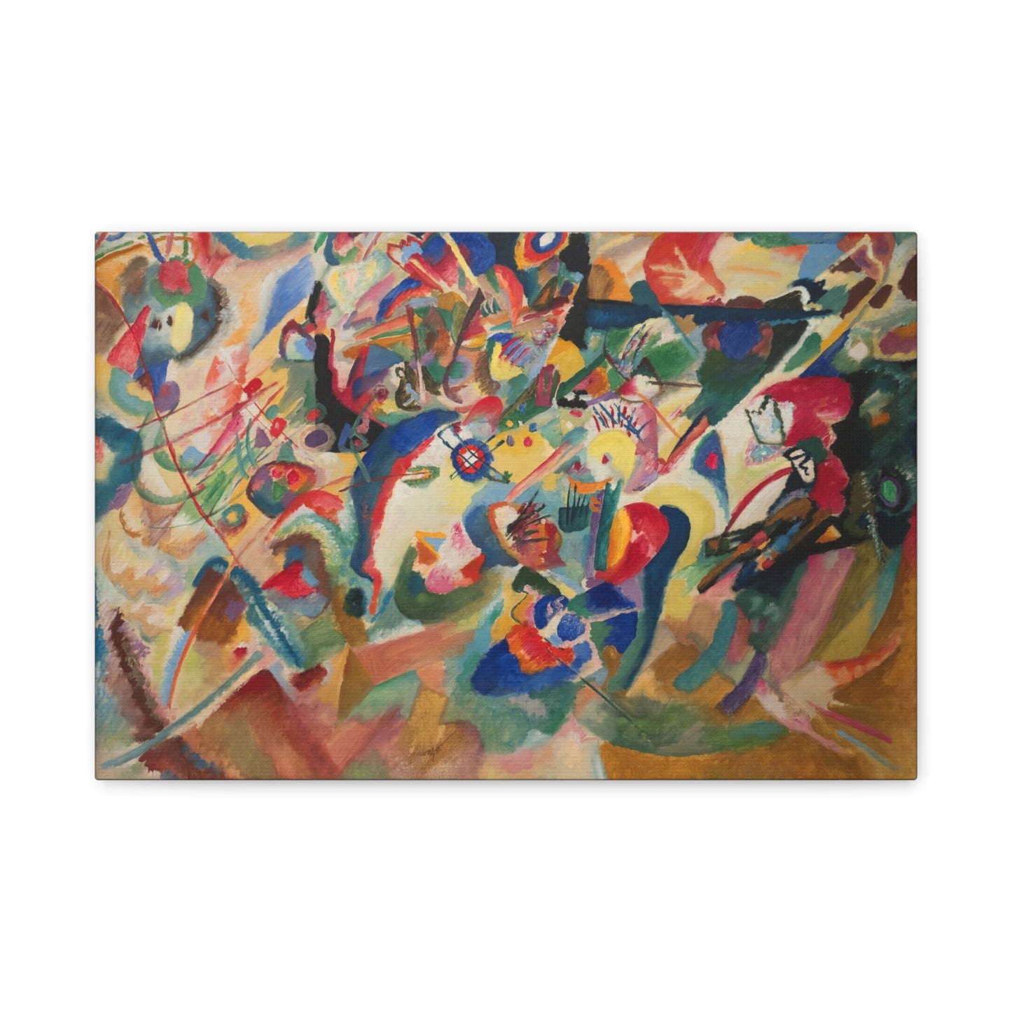 Sketch 3 for composition VII by Wassily Kandinsky Canvas Print