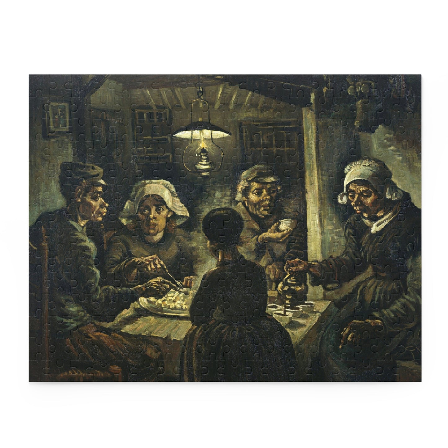 The Potato Eaters Painting by Vincent van Gogh Jigsaw Puzzle