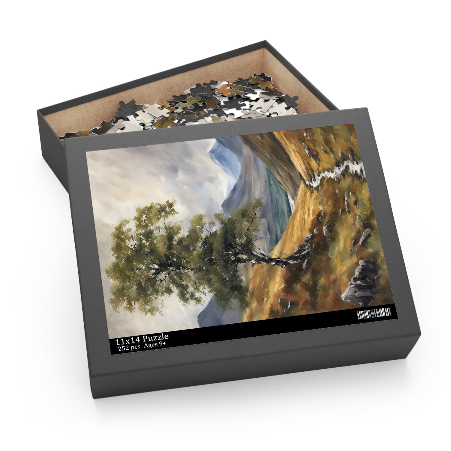 Scottish Highlands Painting IV Jigsaw Puzzle