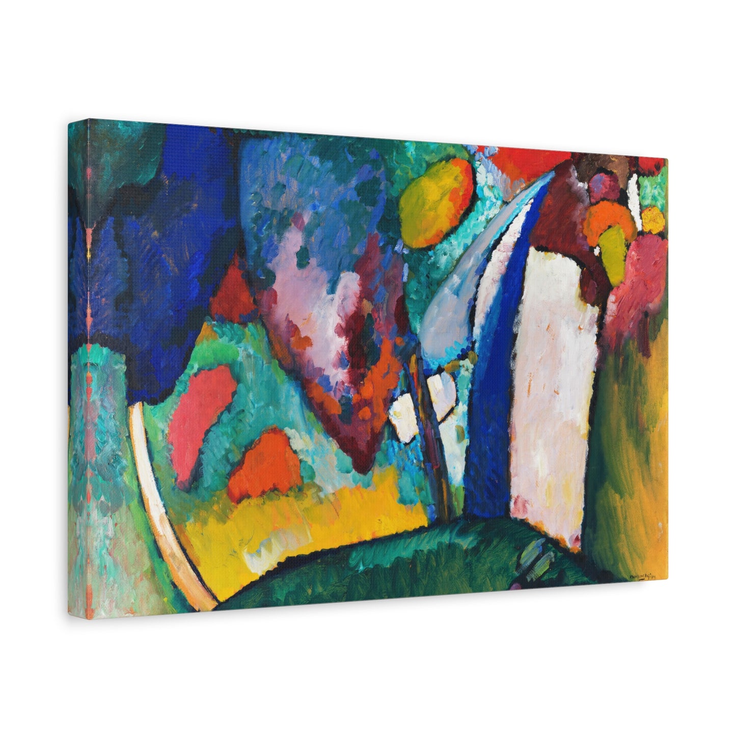 The Waterfall by Wassily Kandinsky Canvas Print