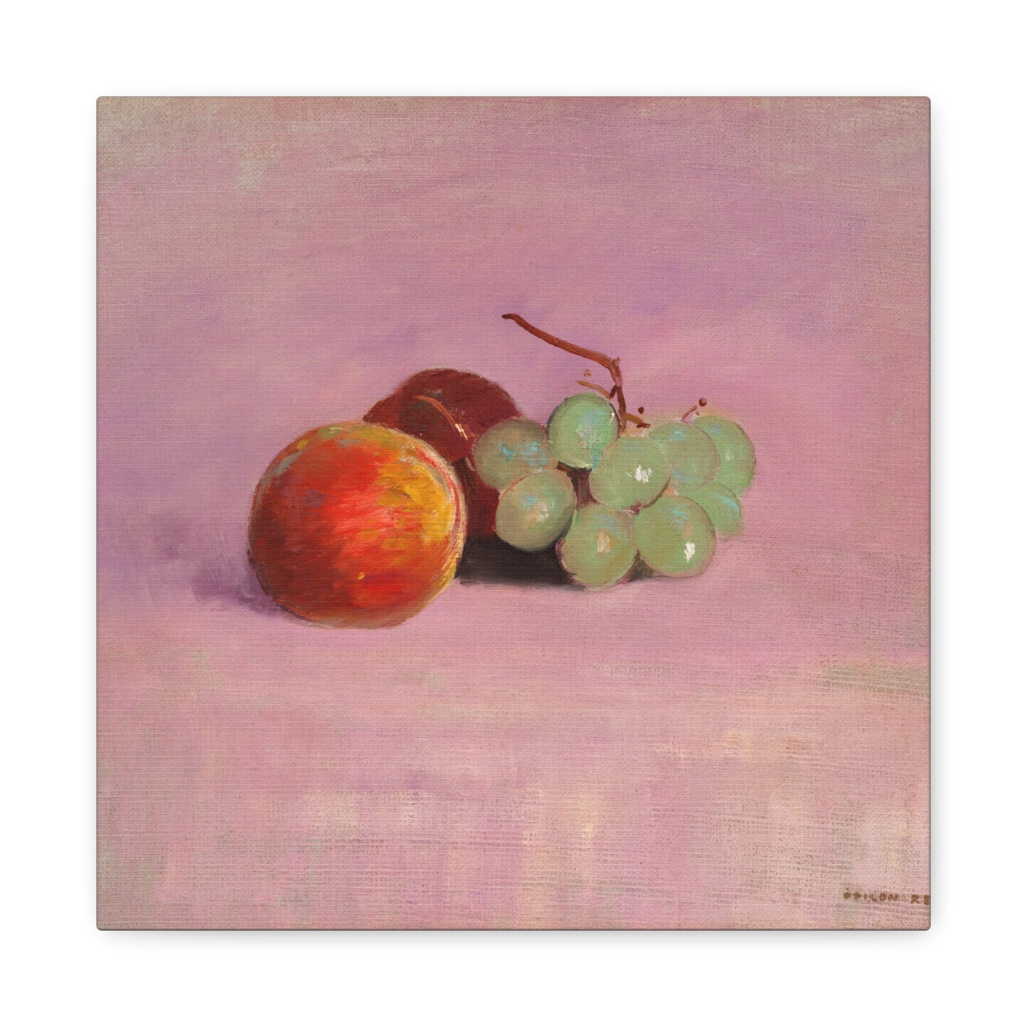Still Life with Fruit by Odilon Redon Canvas Print