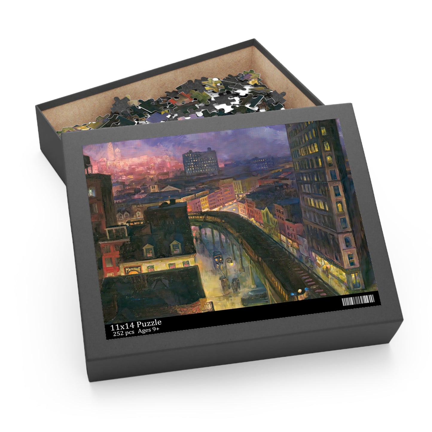 The City from Greenwich Village by John Sloan Jigsaw Puzzle