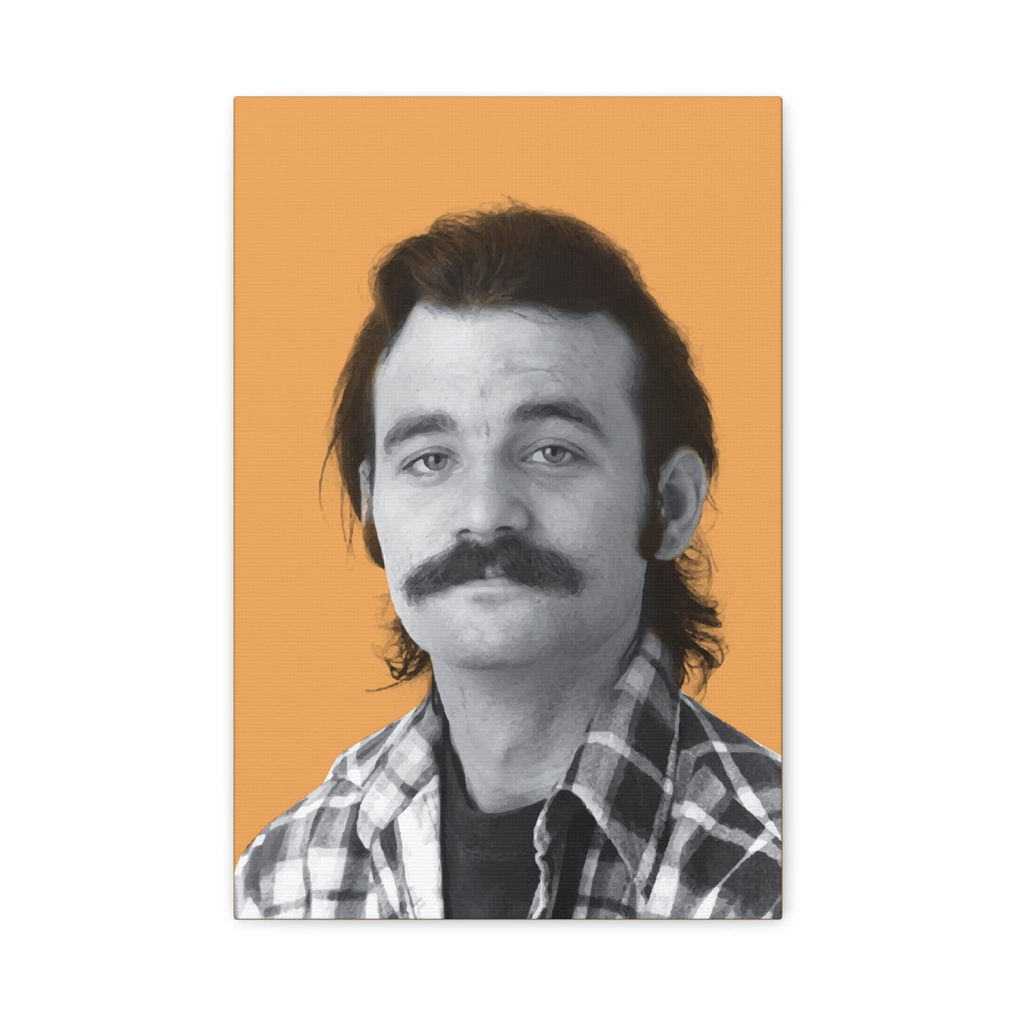 Bill Murray Portrait Mustache Canvas Print