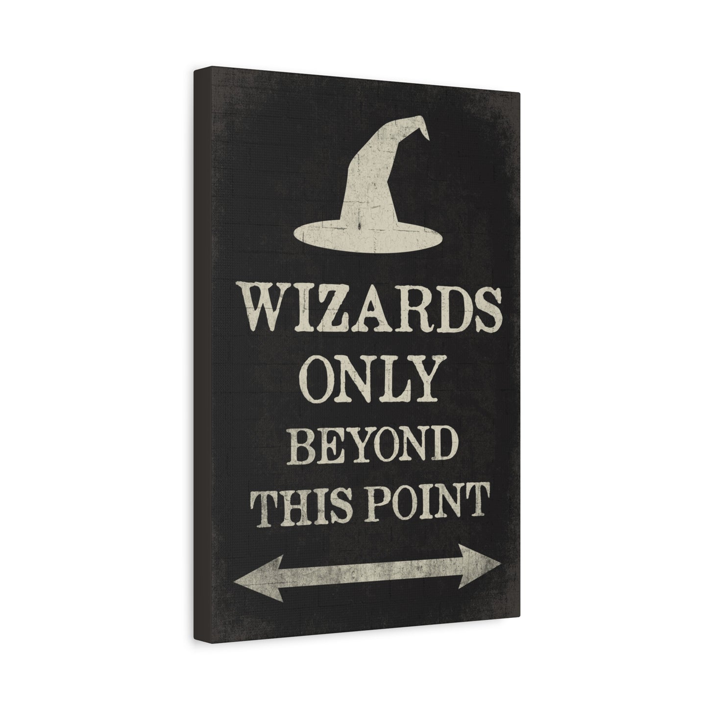 Wizards Only Beyond This Point Canvas Wall Art
