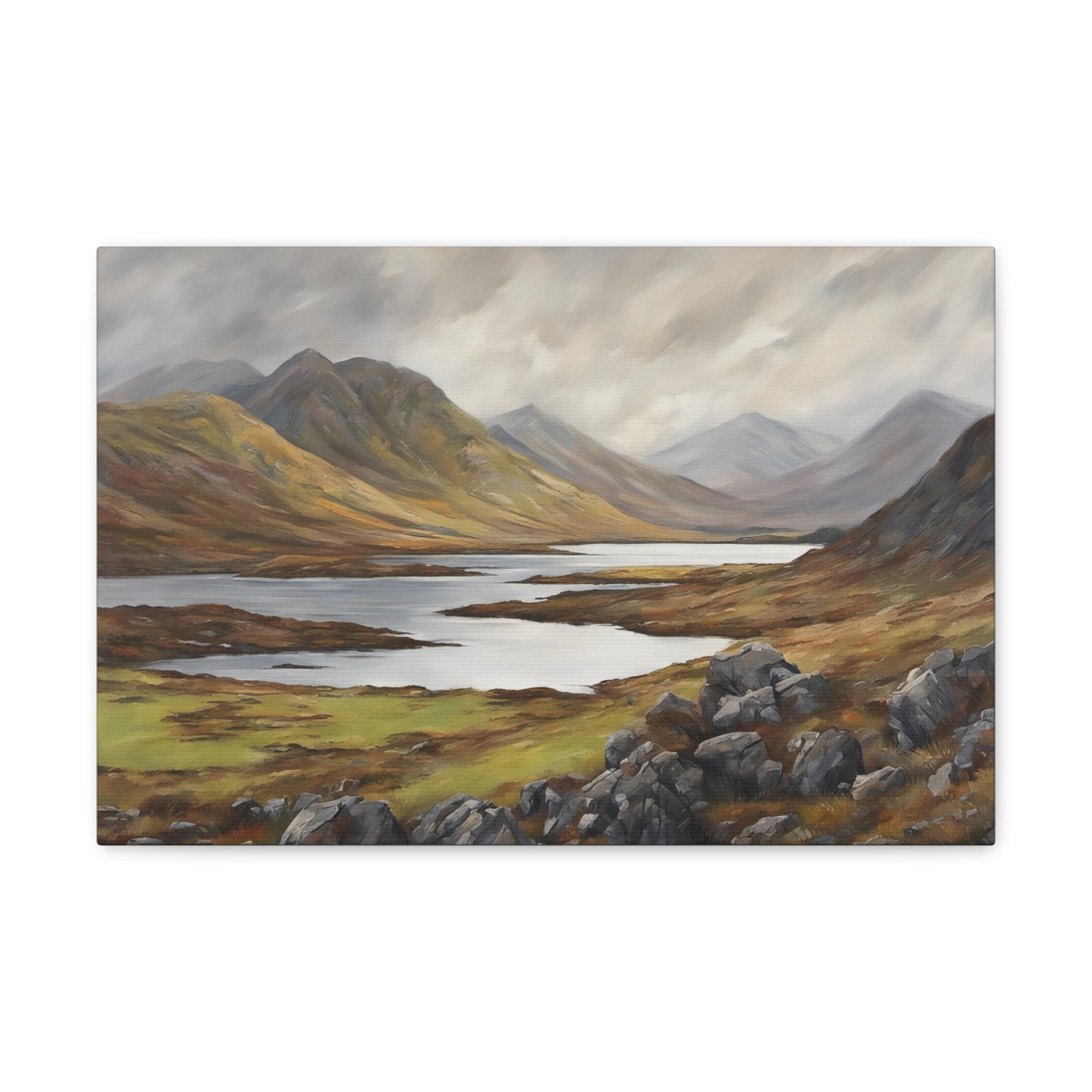 Scottish Highlands Painting II Canvas Print