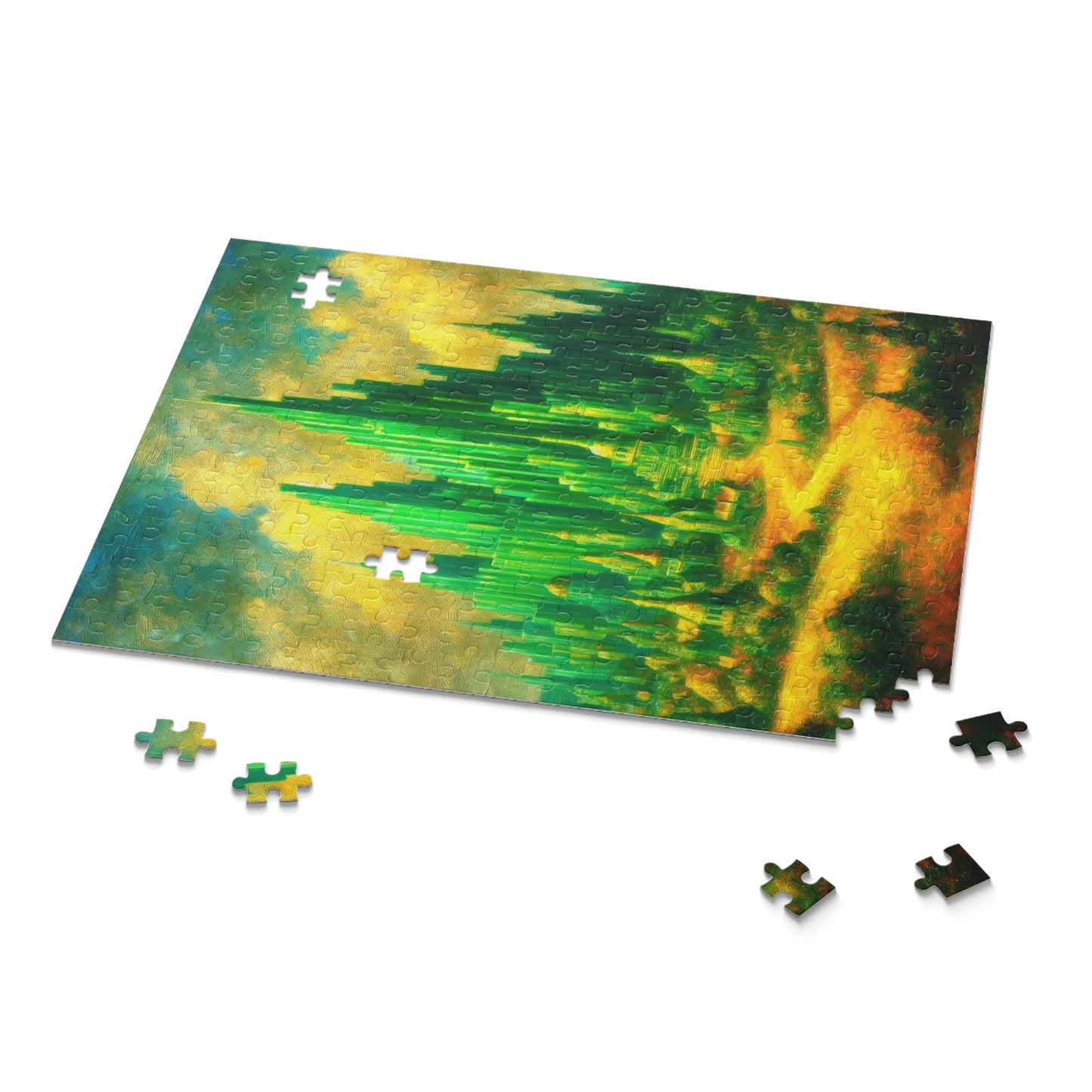 Emerald City Oil Painting Jigsaw Puzzle