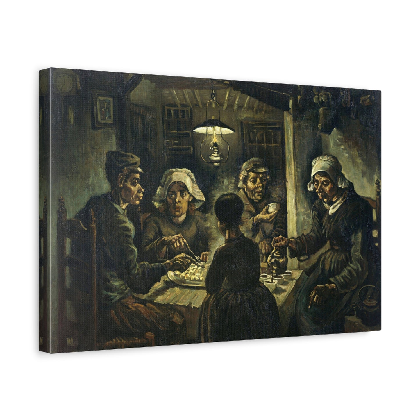 The Potato Eaters Painting by Vincent van Gogh Canvas Print
