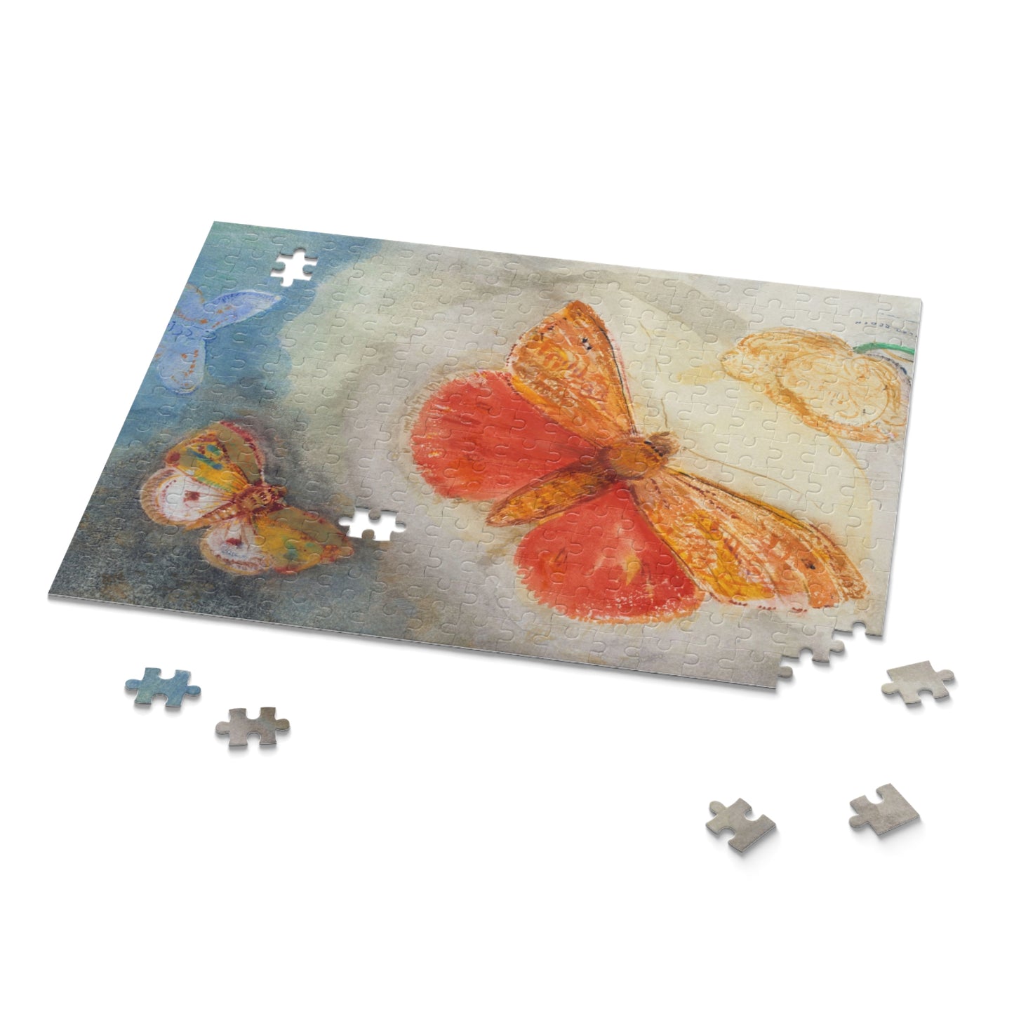 Papillons et fleur by Odilon Redon Jigsaw Puzzle
