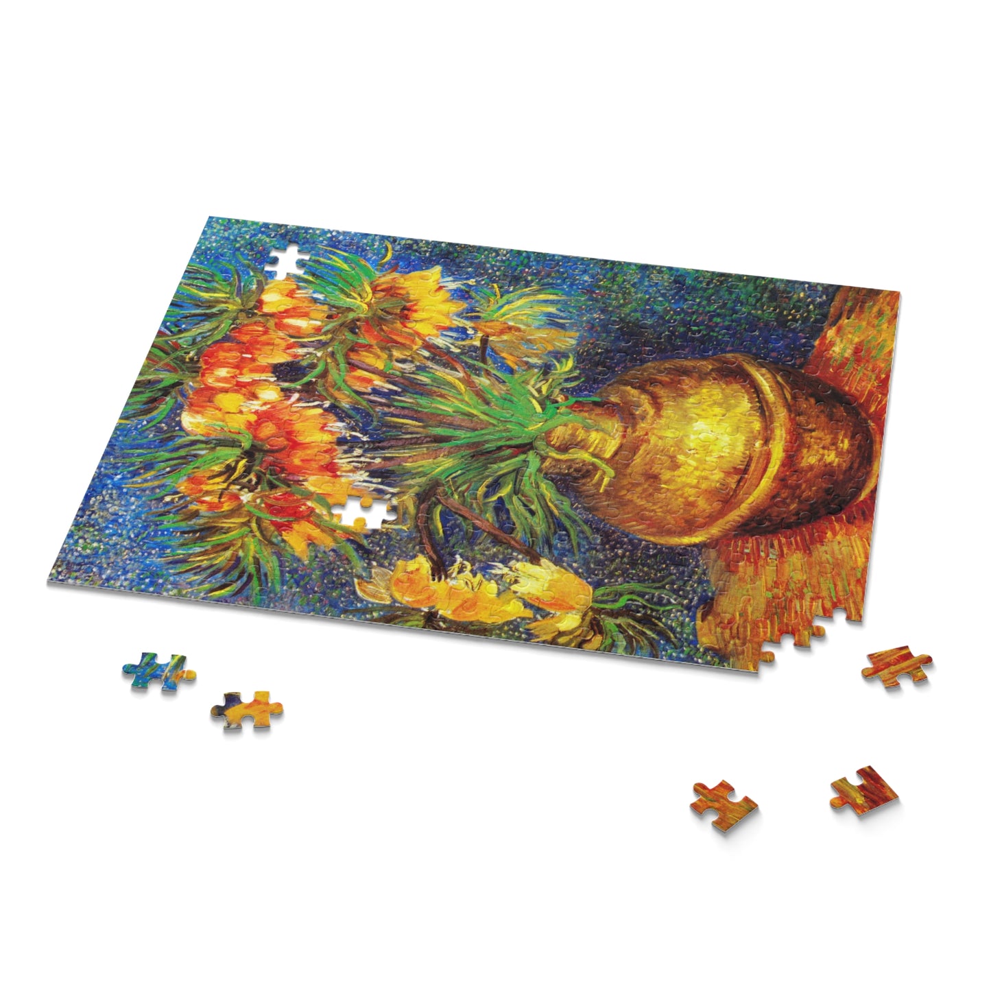 Imperial Fritillaries in a Copper Vase by Vincent van Gogh Jigsaw Puzzle