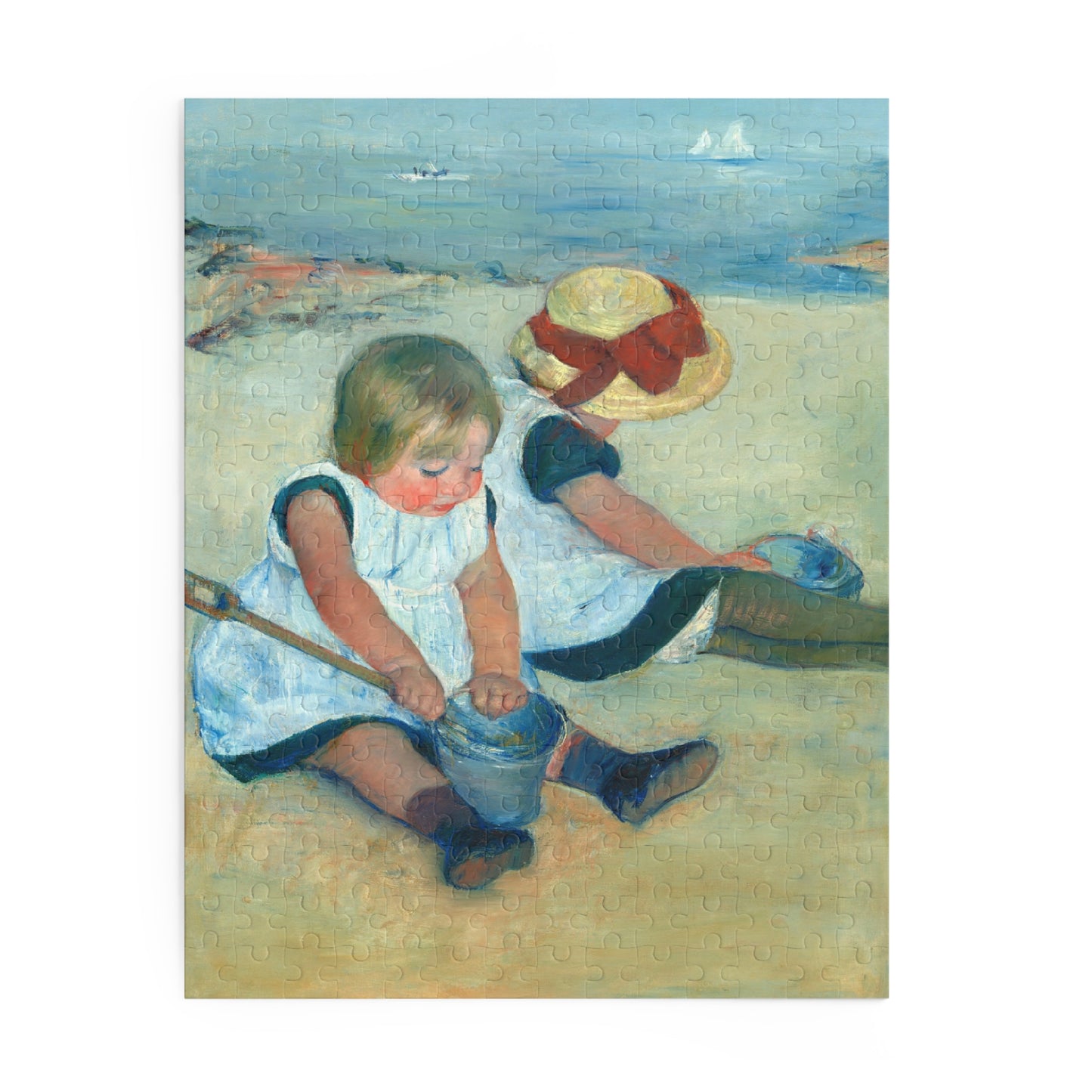 Children Playing on the Beach by Mary Cassatt Jigsaw Puzzle
