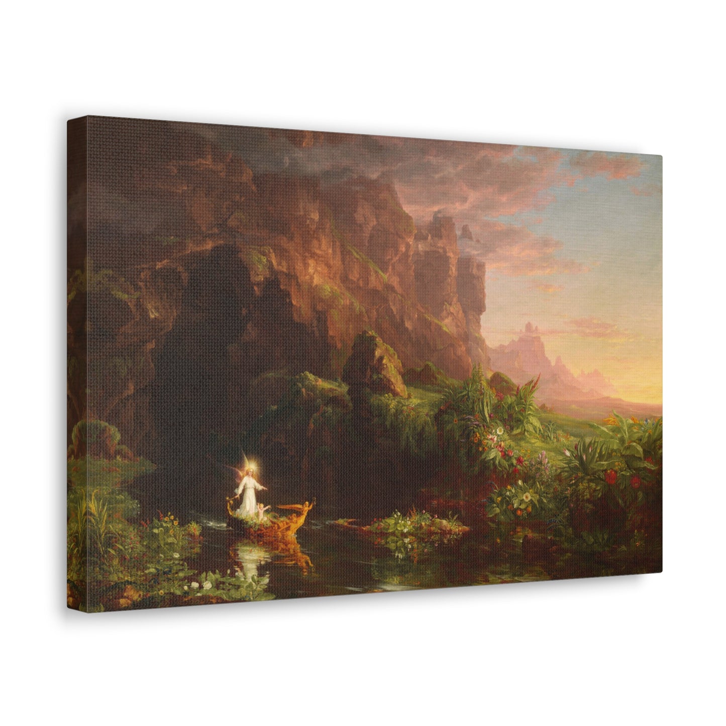 The Voyage of Life: Childhood by Thomas Cole Canvas Print