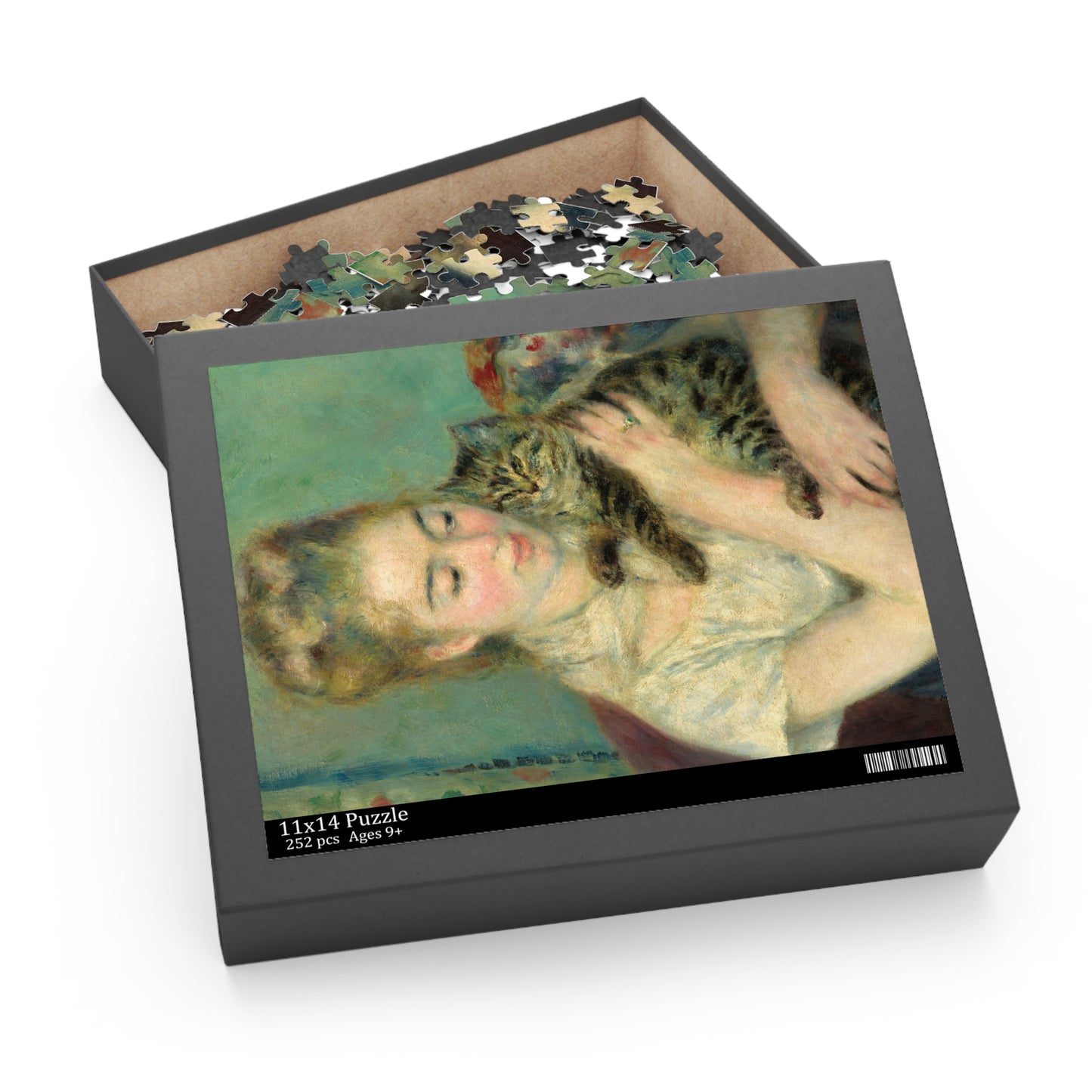 Woman with a Cat by Auguste Renoir Jigsaw Puzzle