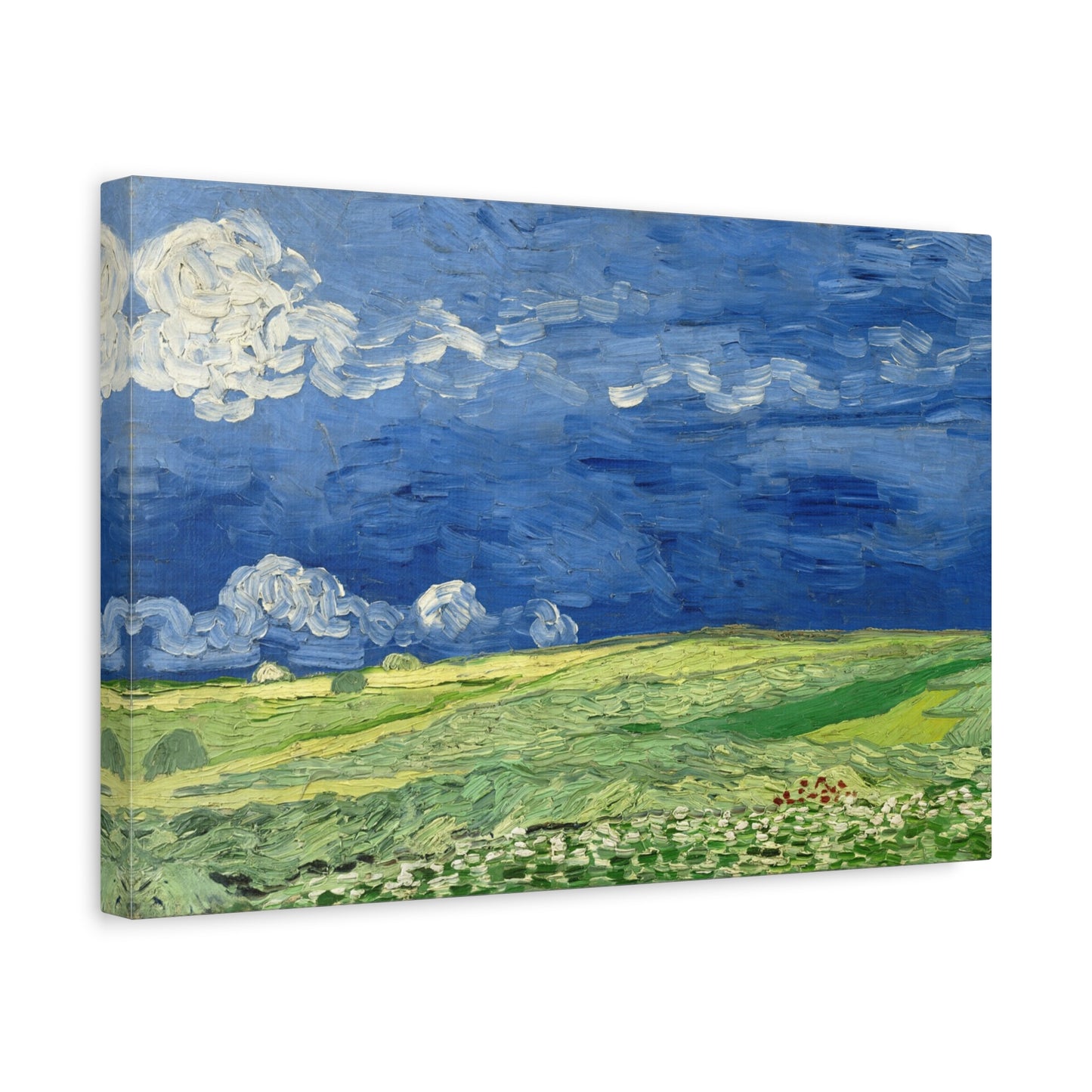 Wheatfield Under Thunderclouds by Vincent van Gogh Canvas Print