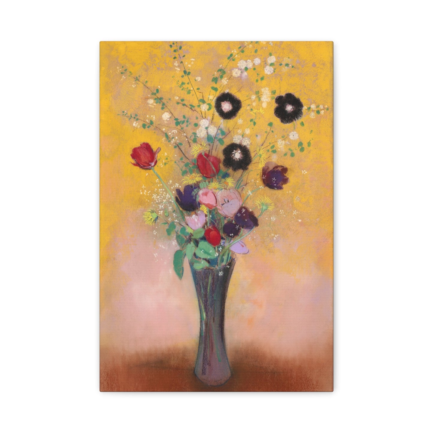 Vase of Flowers by Odilon Redon Canvas Print