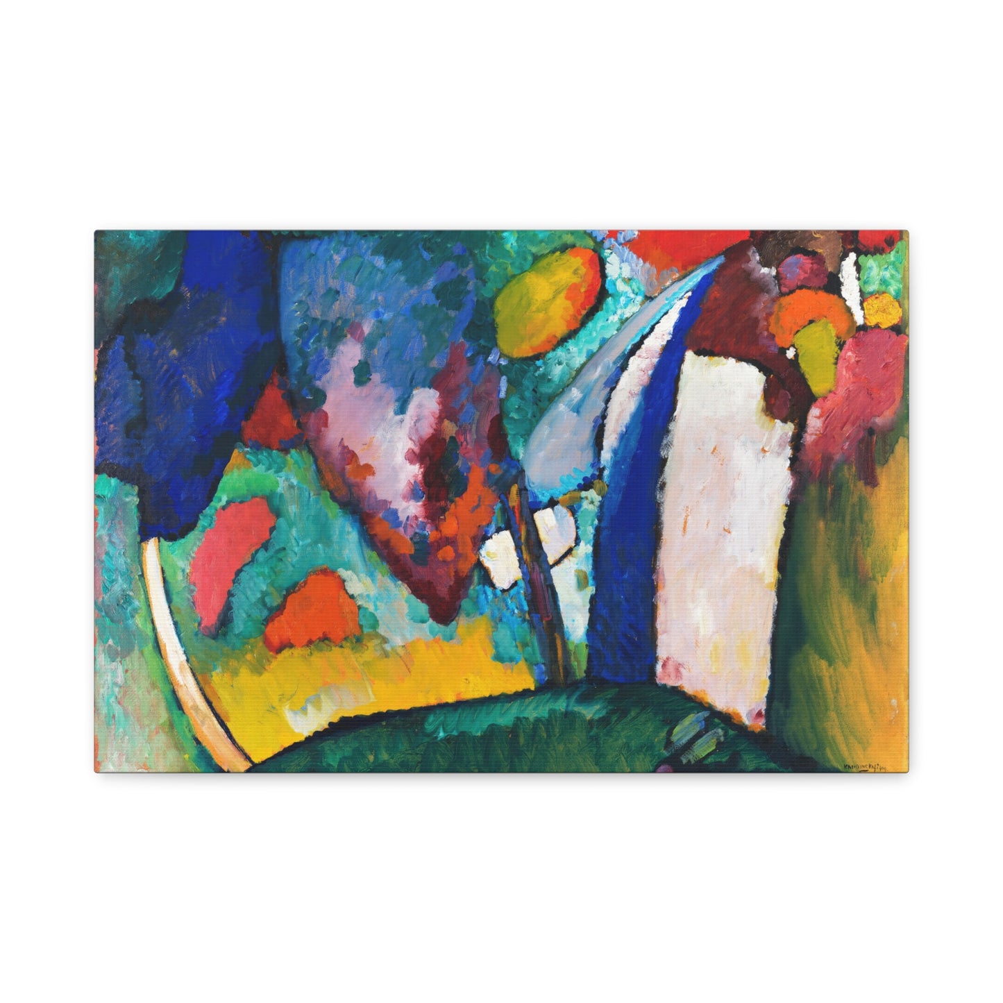 The Waterfall by Wassily Kandinsky Canvas Print