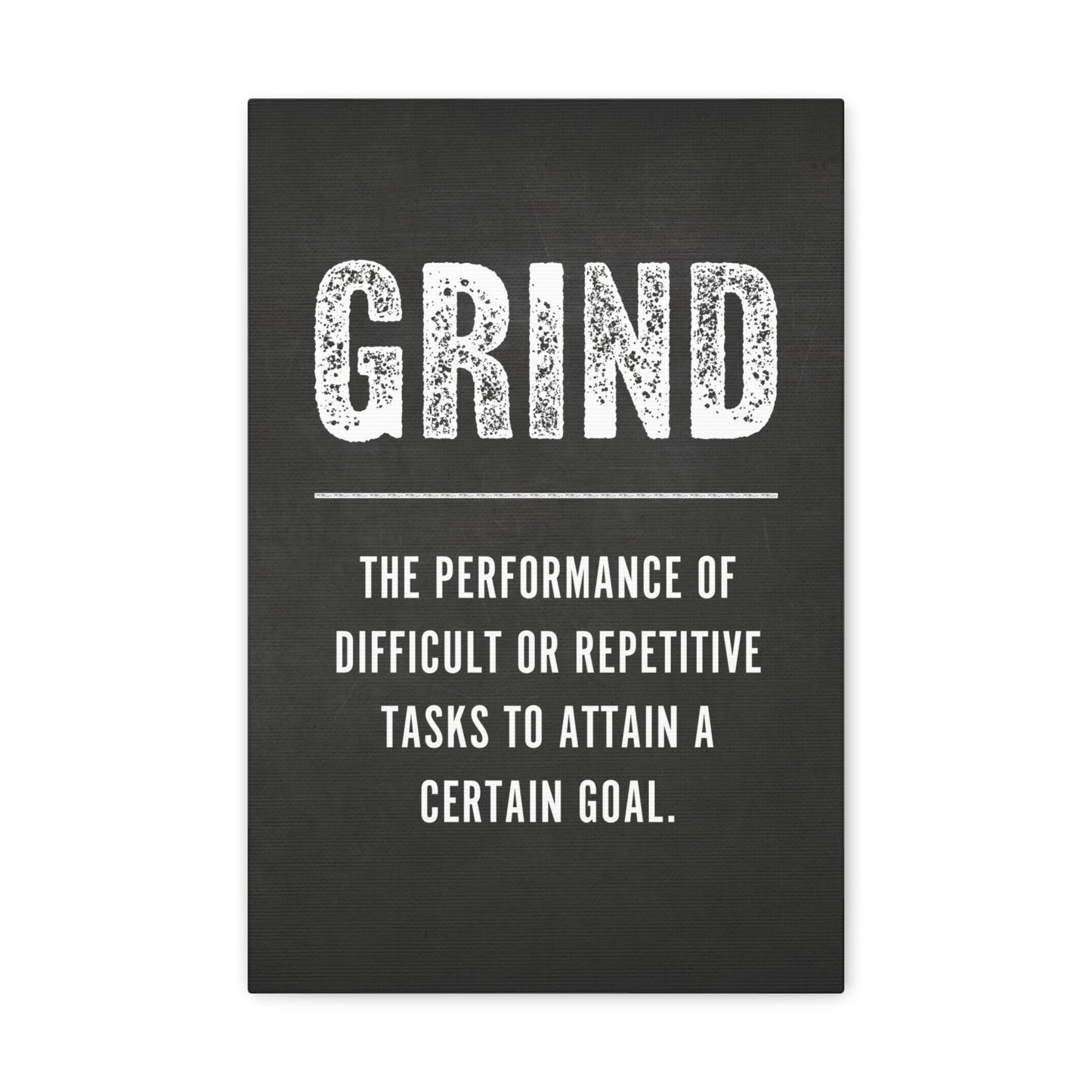 Grind Motivational Canvas Print