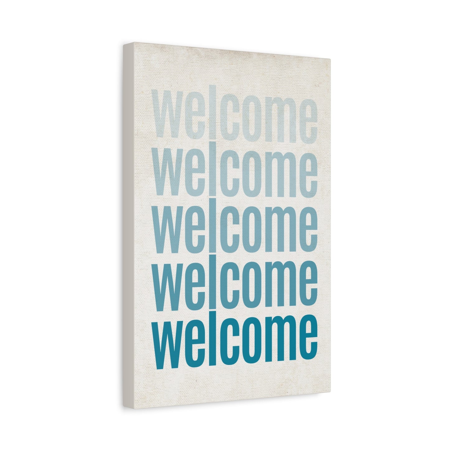 Welcome - Ombre Canvas Wall Art
