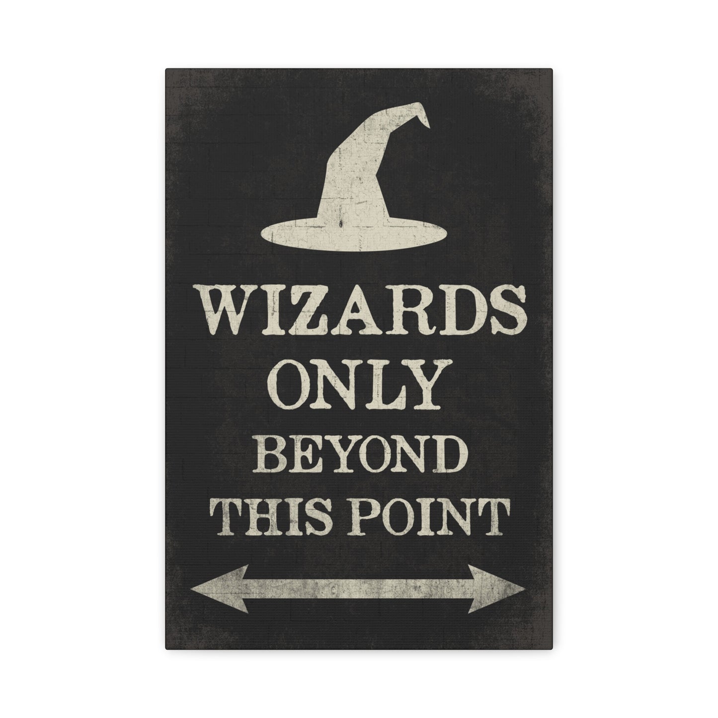Wizards Only Beyond This Point Canvas Wall Art