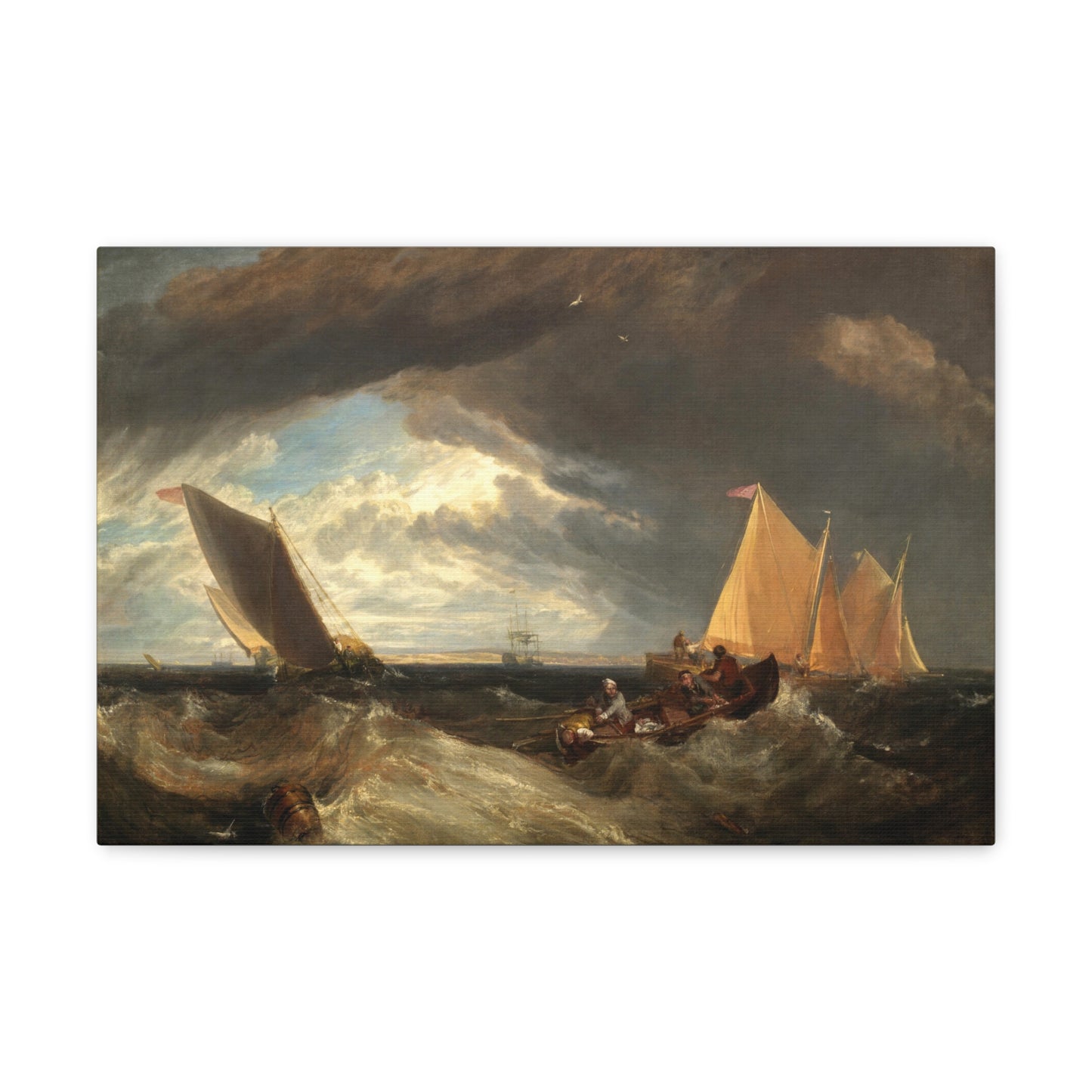 The Junction of the Thames and the Medway by Joseph Mallord William Turner Canvas Print