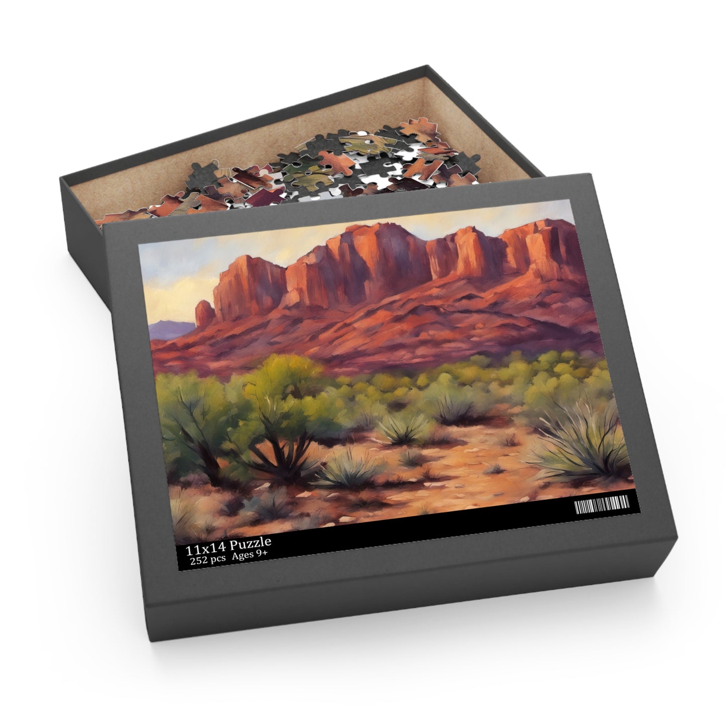 St George Utah Landscape Acrylic Painting Jigsaw Puzzle