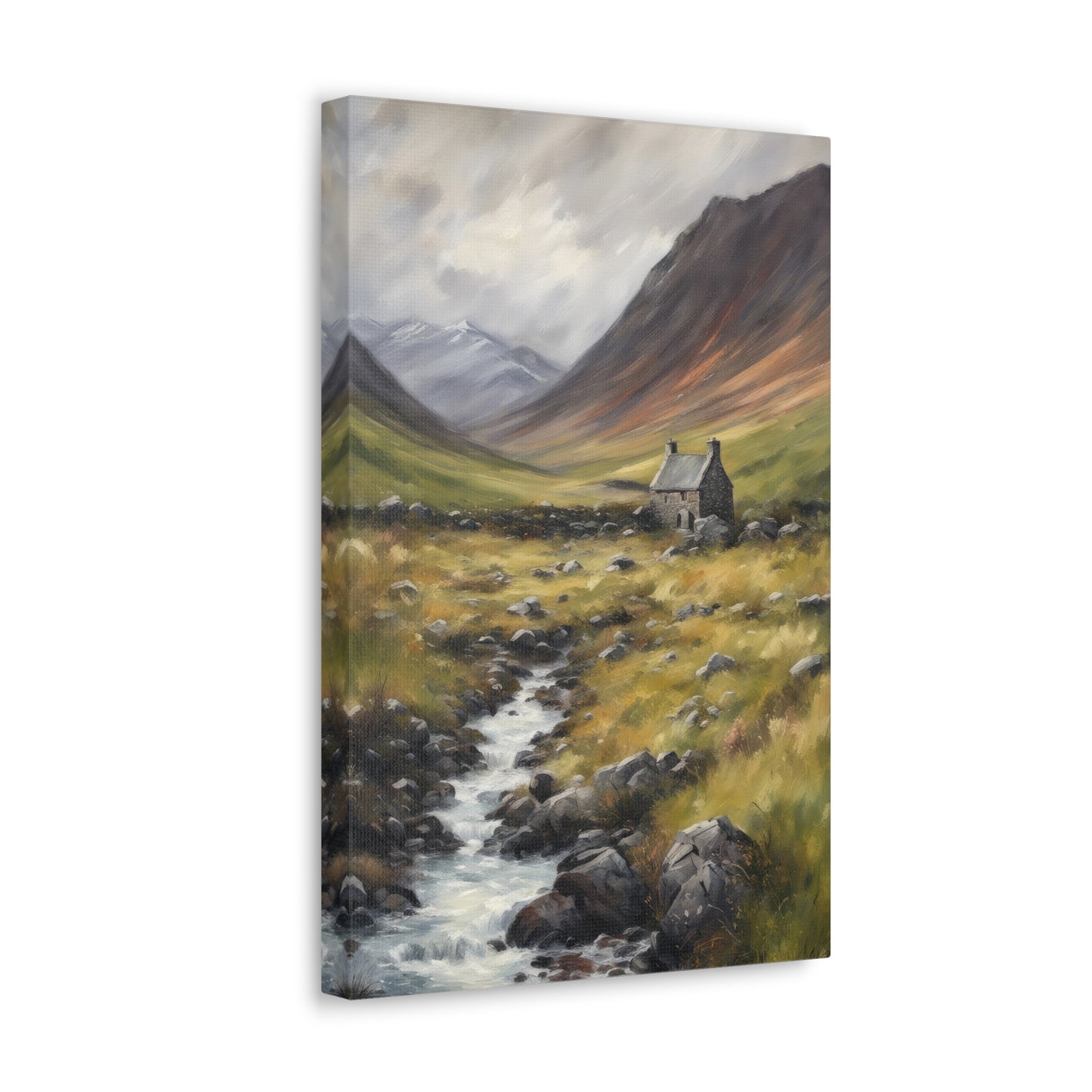 Scottish Highlands Painting V Canvas Print