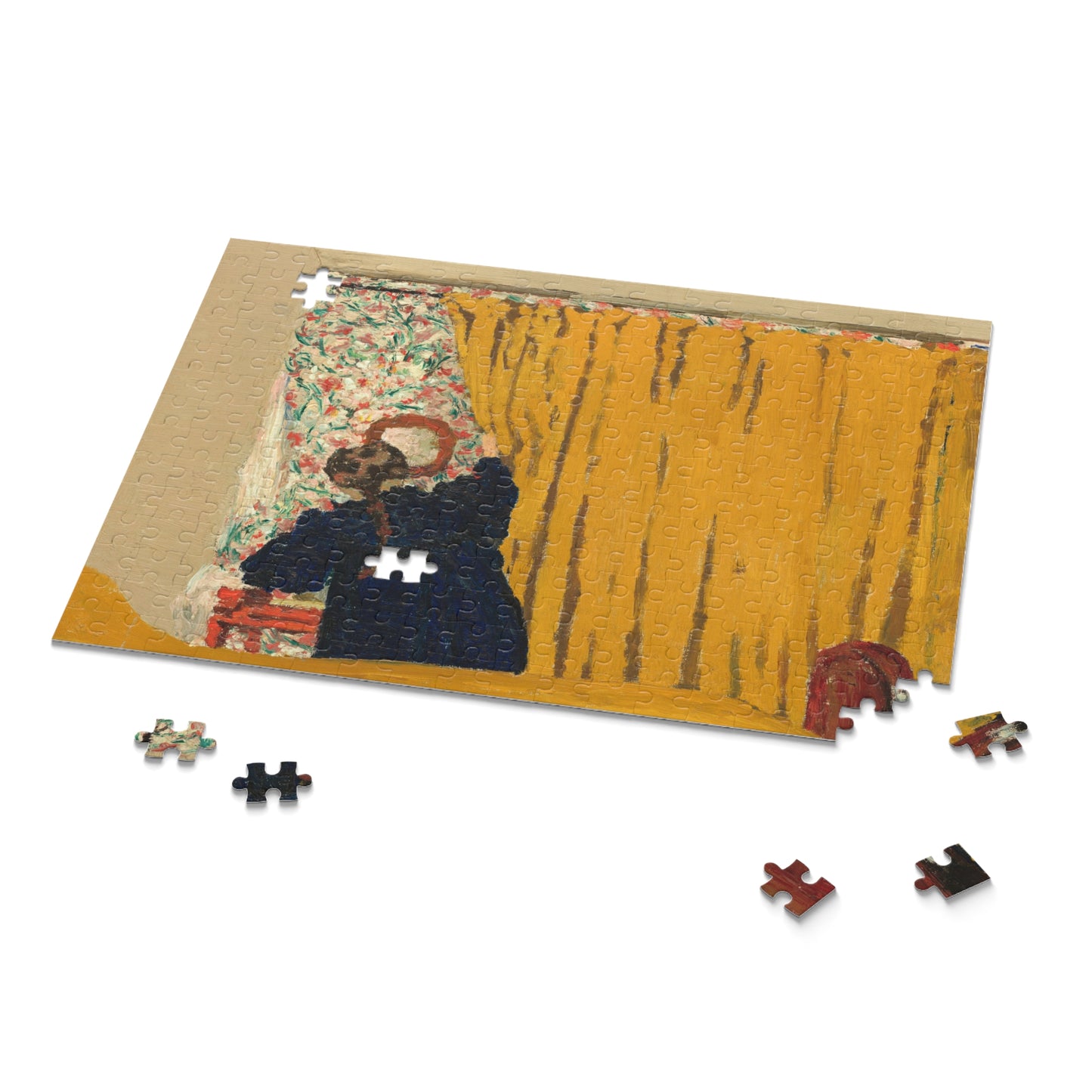 The Yellow Curtain by Edouard Vuillard Jigsaw Puzzle