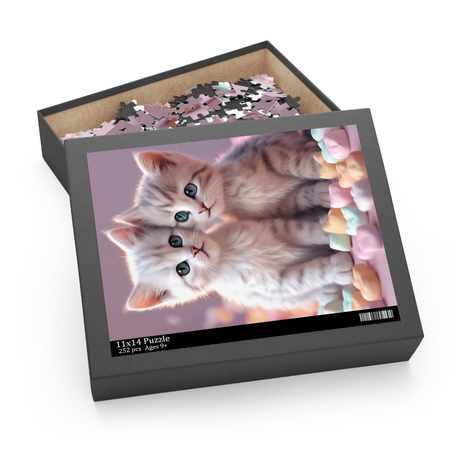 Two Cute Colorful Kittens Jigsaw Puzzle