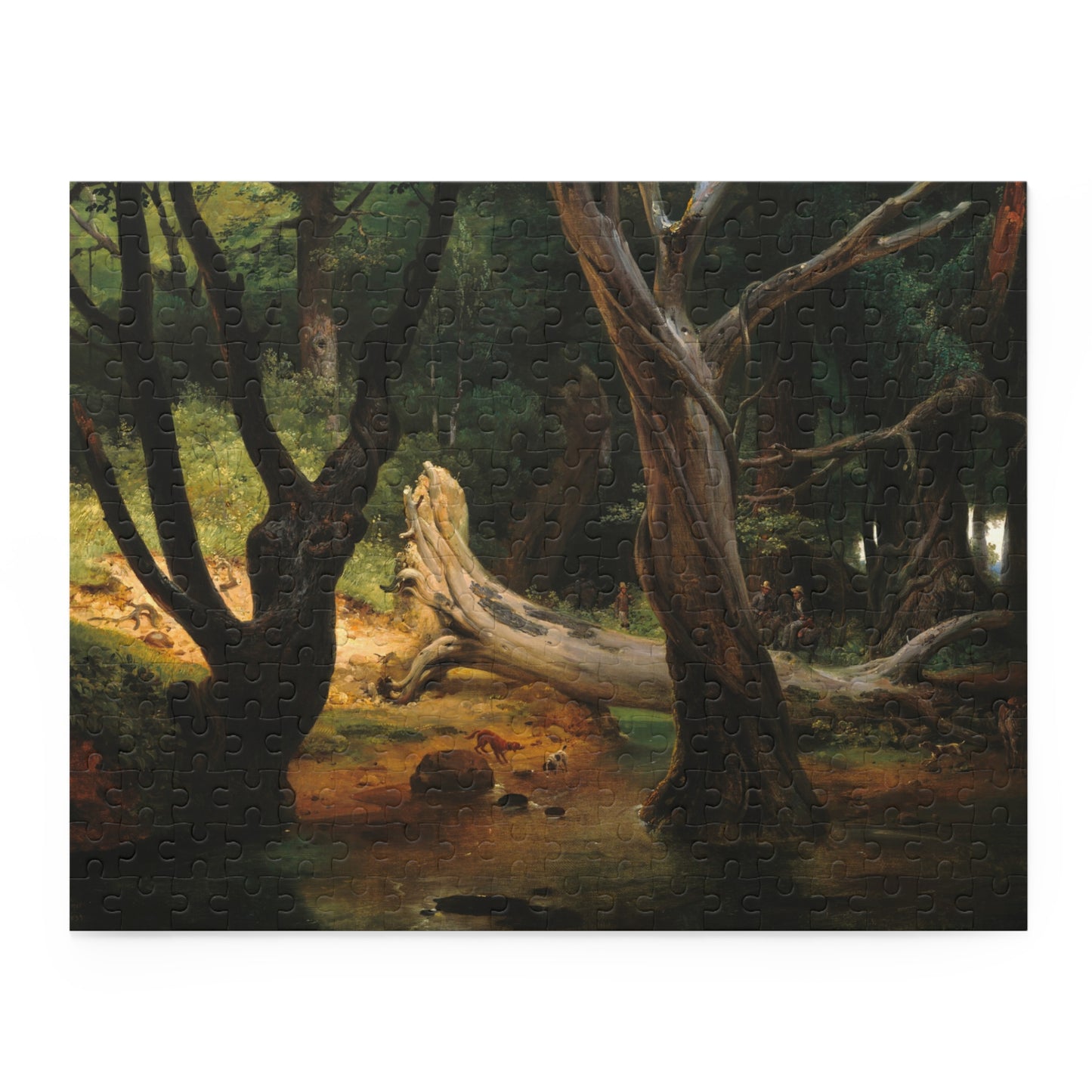 Departure for the Hunt in the Pontine Marshes by Horace Vernet Jigsaw Puzzle