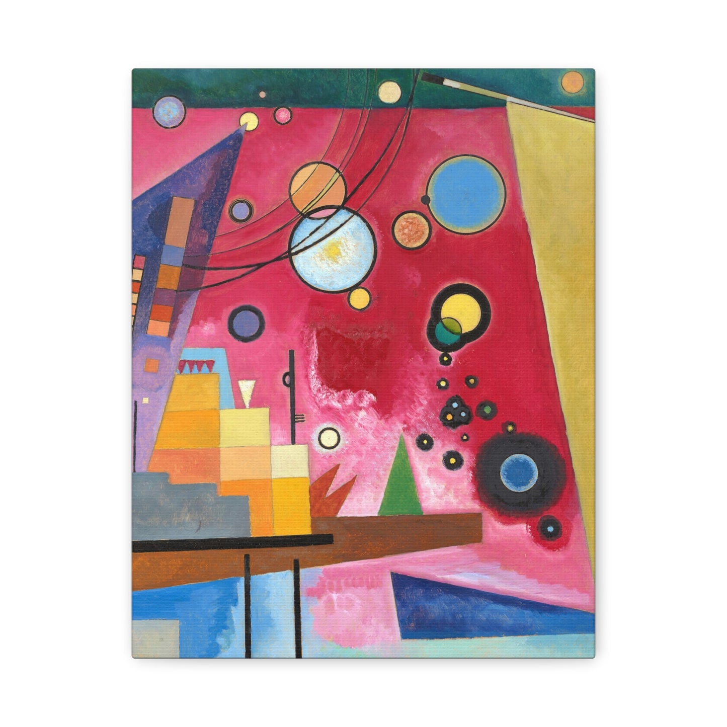 Heavy red by Wassily Kandinsky Canvas Print