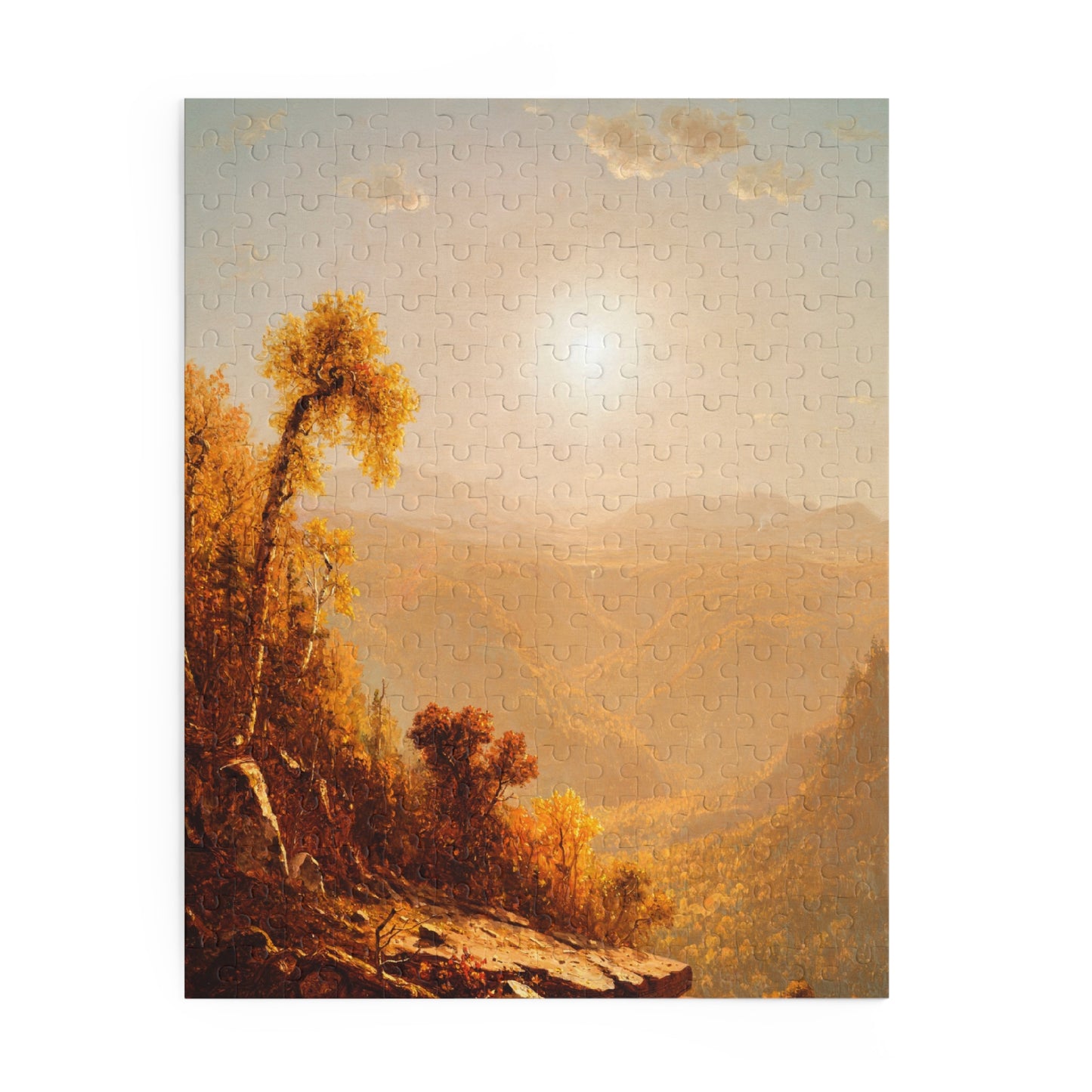 October in the Catskills by Sanford Robinson Gifford Jigsaw Puzzle
