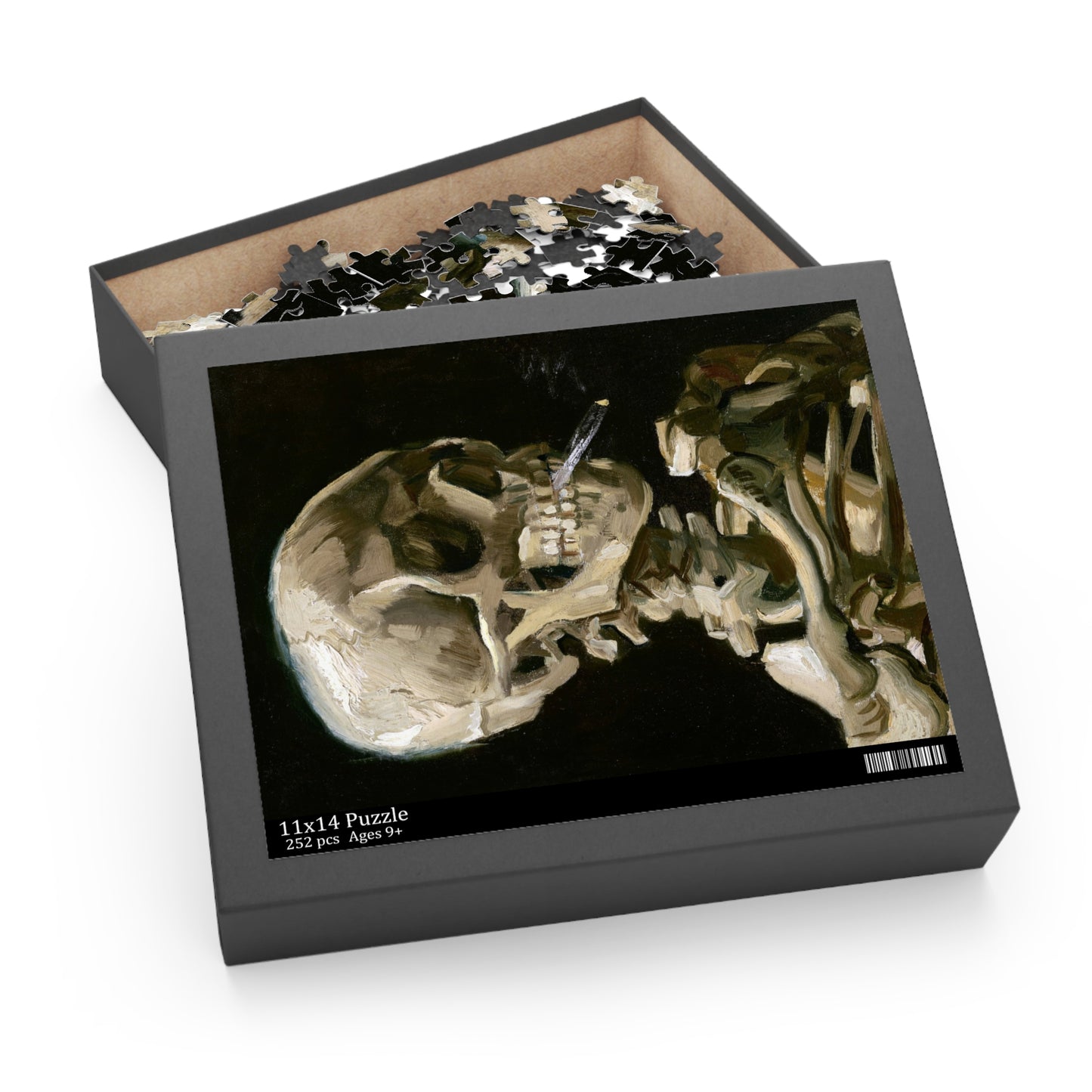 Head of a Skeleton with A Burning Cigarette by Vincent van Gogh Jigsaw Puzzle