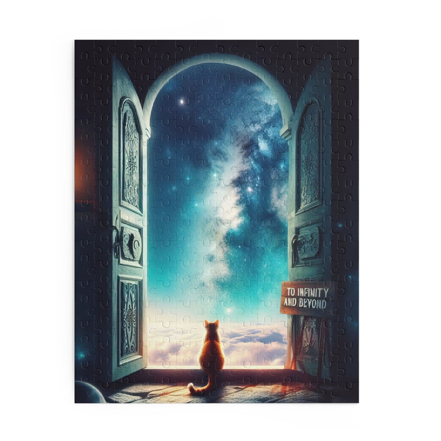 Cat in A Doorway To The Stars Jigsaw Puzzle