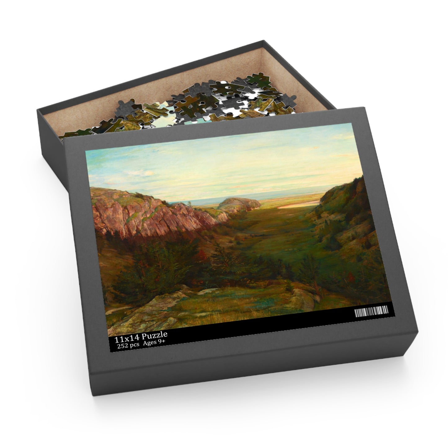 The Last Valley - Paradise Rocks by John La Farge Jigsaw Puzzle