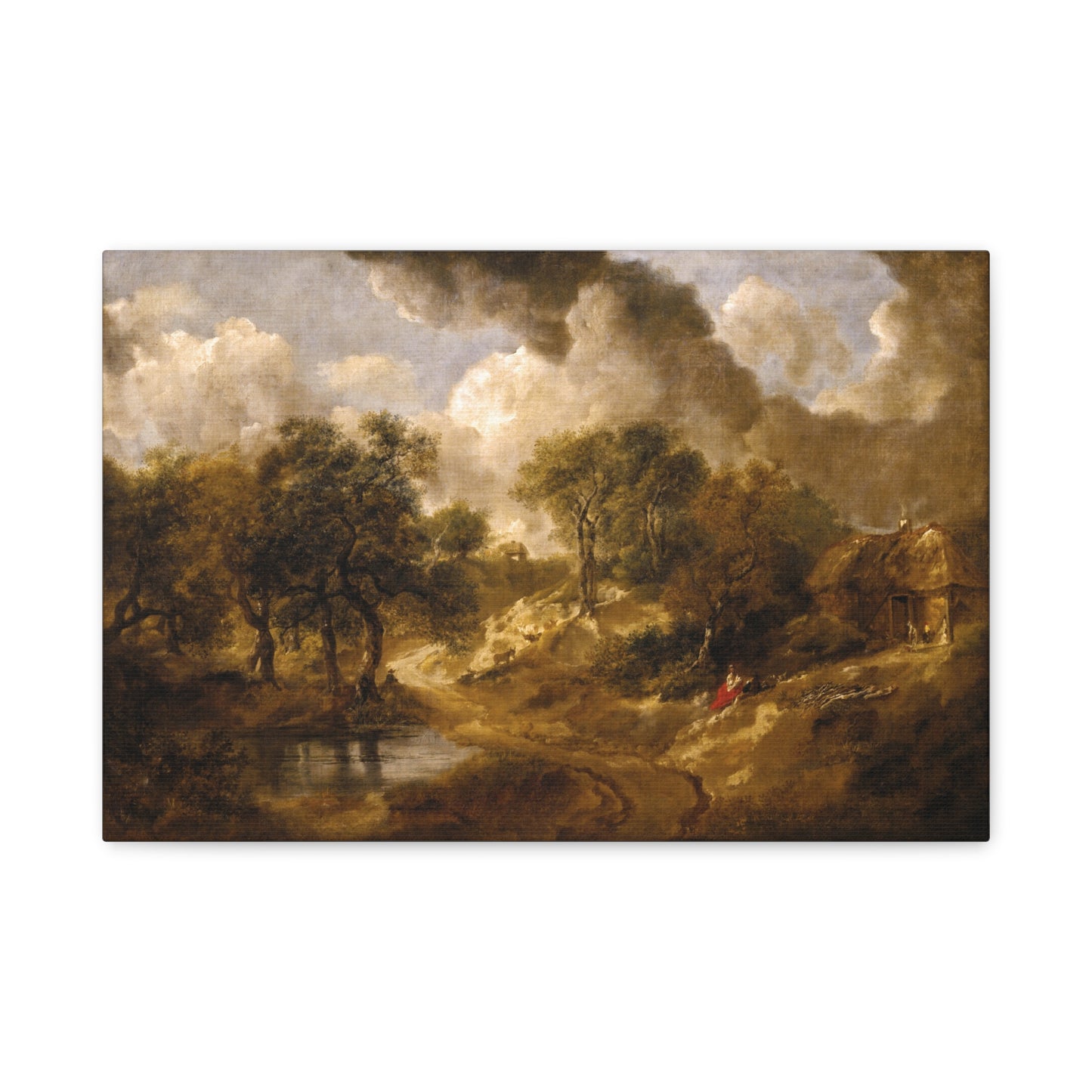 Landscape in Suffolk by Thomas Gainsborough Canvas Print