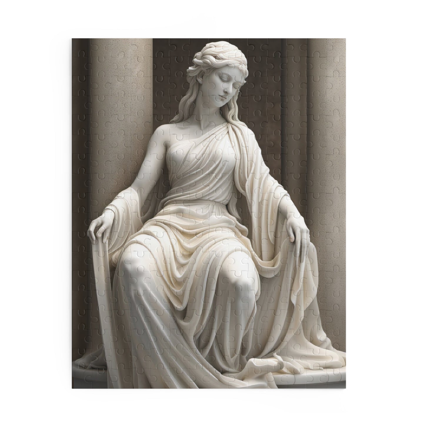 Seated Marble Goddess Jigsaw Puzzle