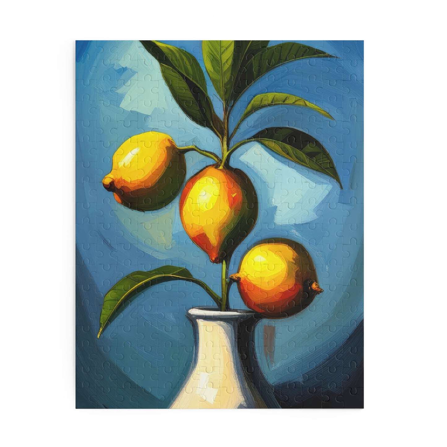Lemons in A Vase Oil Painting Jigsaw Puzzle