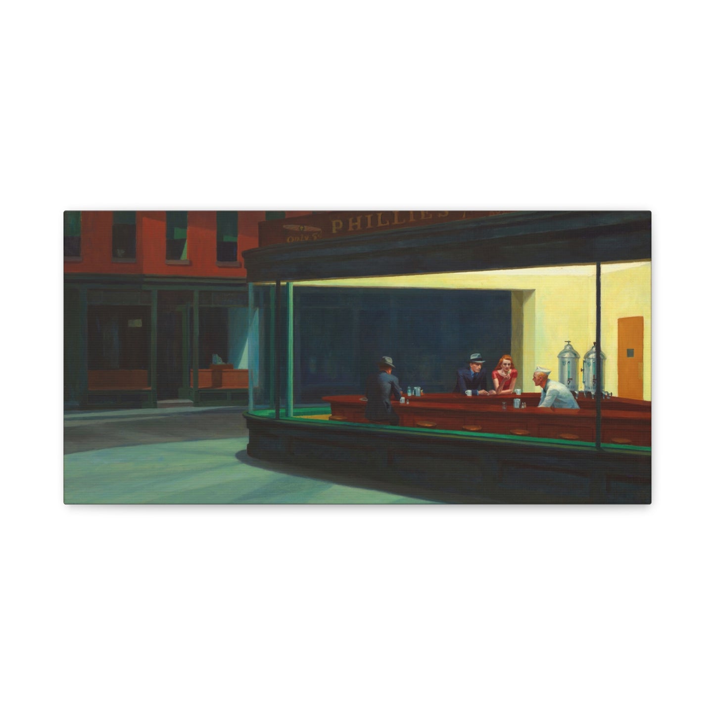 Nighthawks by Edward Hopper Canvas Print