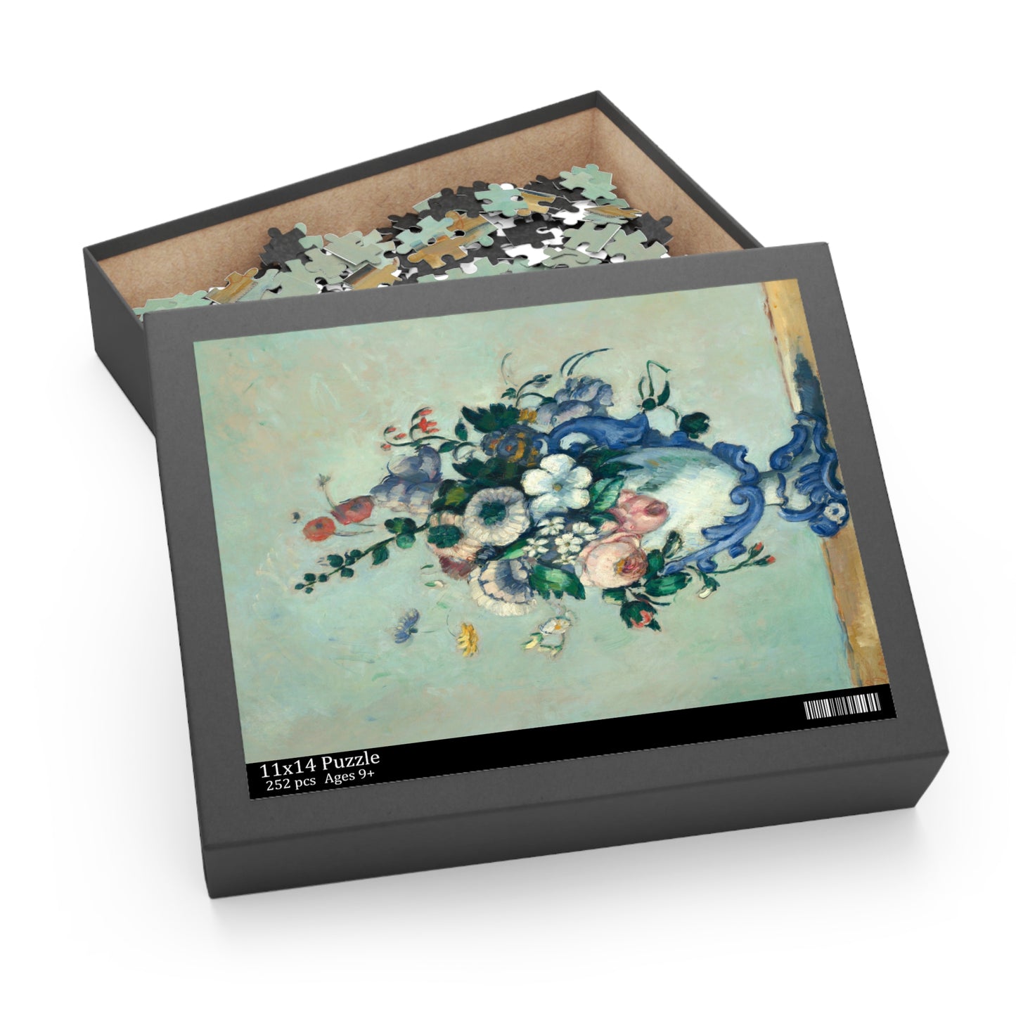 Flowers in a Rococo Vase by Paul Cezanne Jigsaw Puzzle