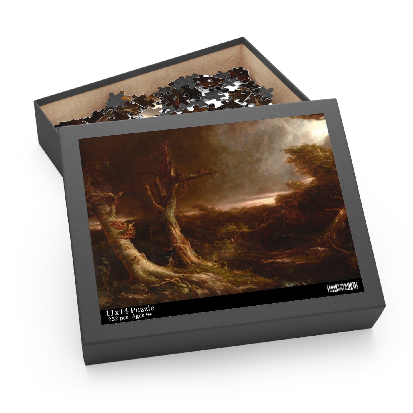 Tornado in an American Forest by Thomas Cole Jigsaw Puzzle