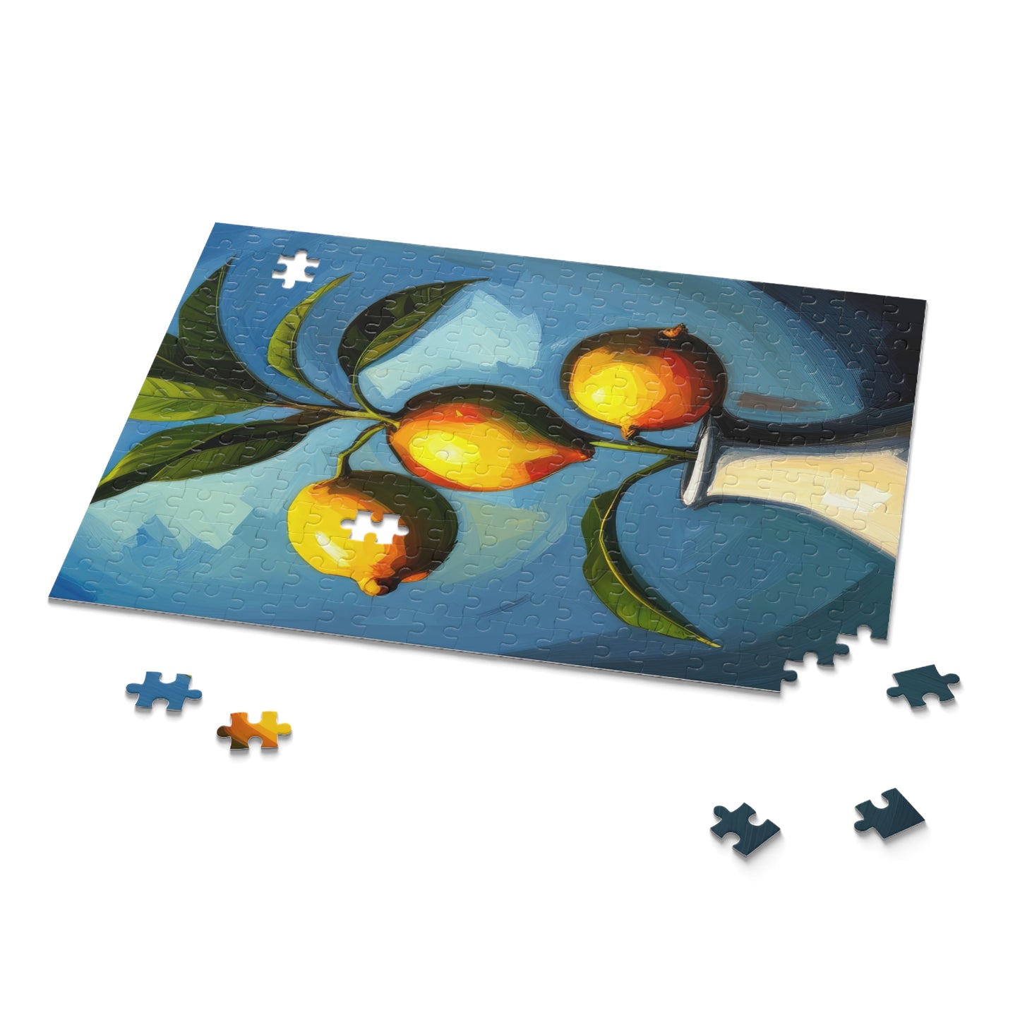 Lemons in A Vase Oil Painting Jigsaw Puzzle