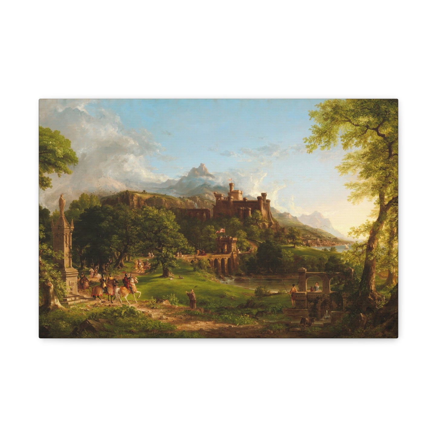 The Departure by Thomas Cole Canvas Print
