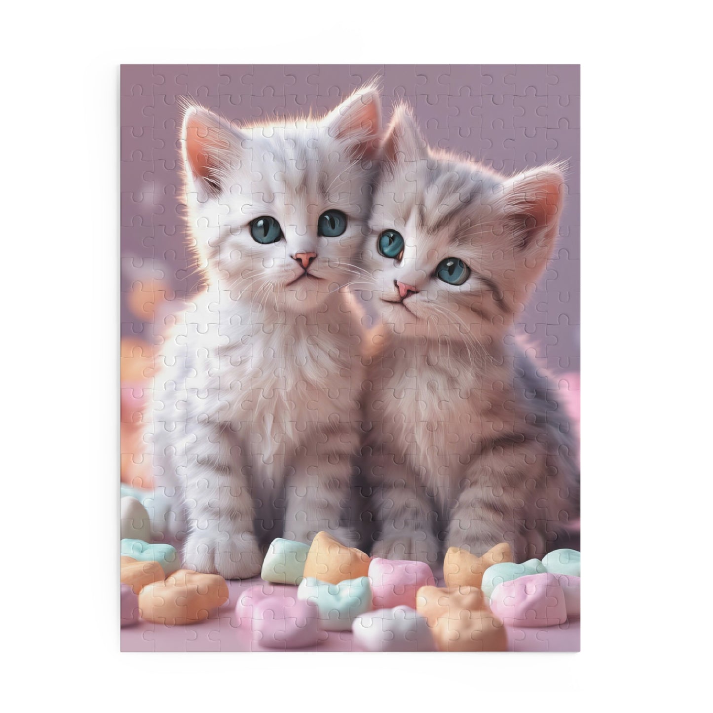 Two Cute Colorful Kittens Jigsaw Puzzle