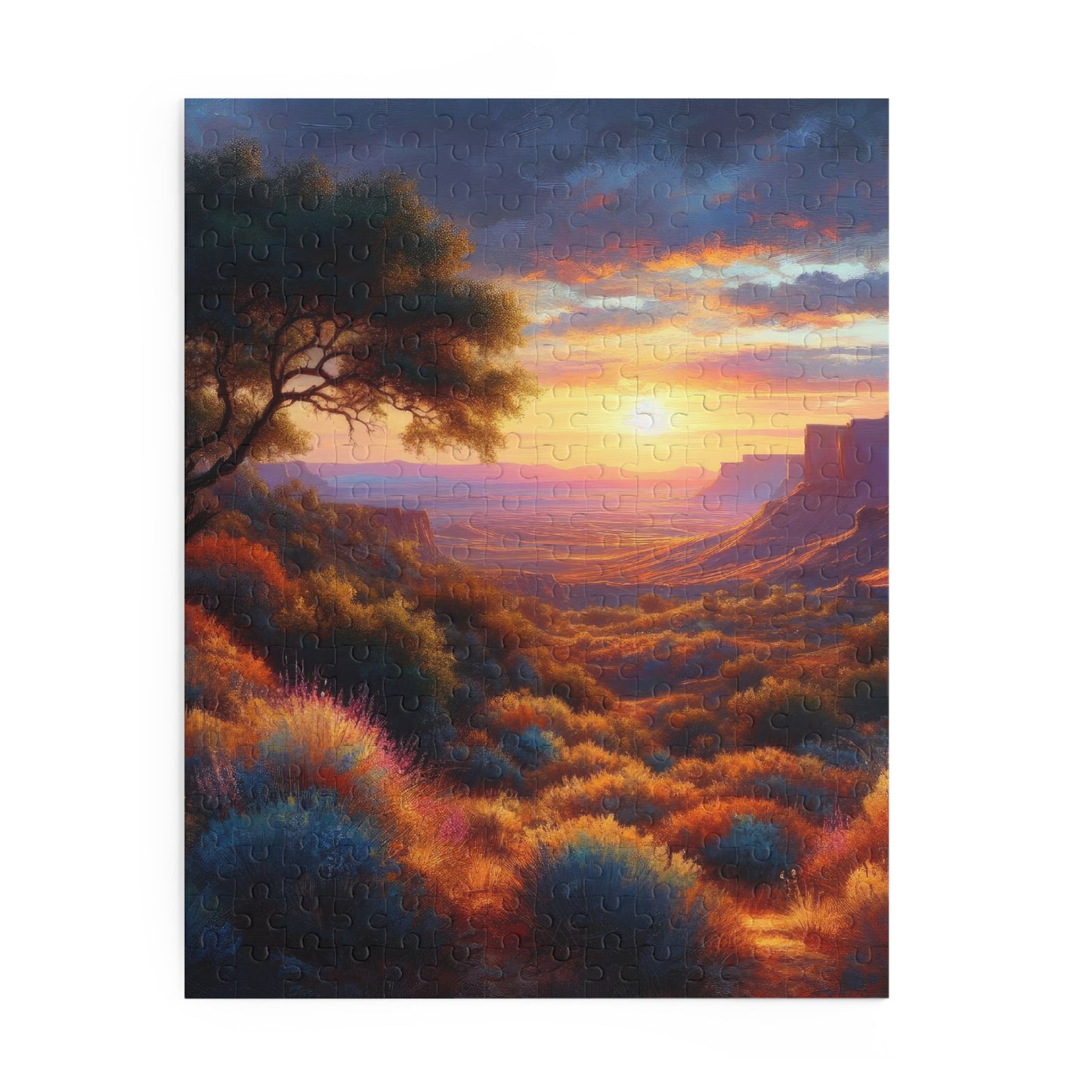 Sunrise in The Desert Southwest Jigsaw Puzzle