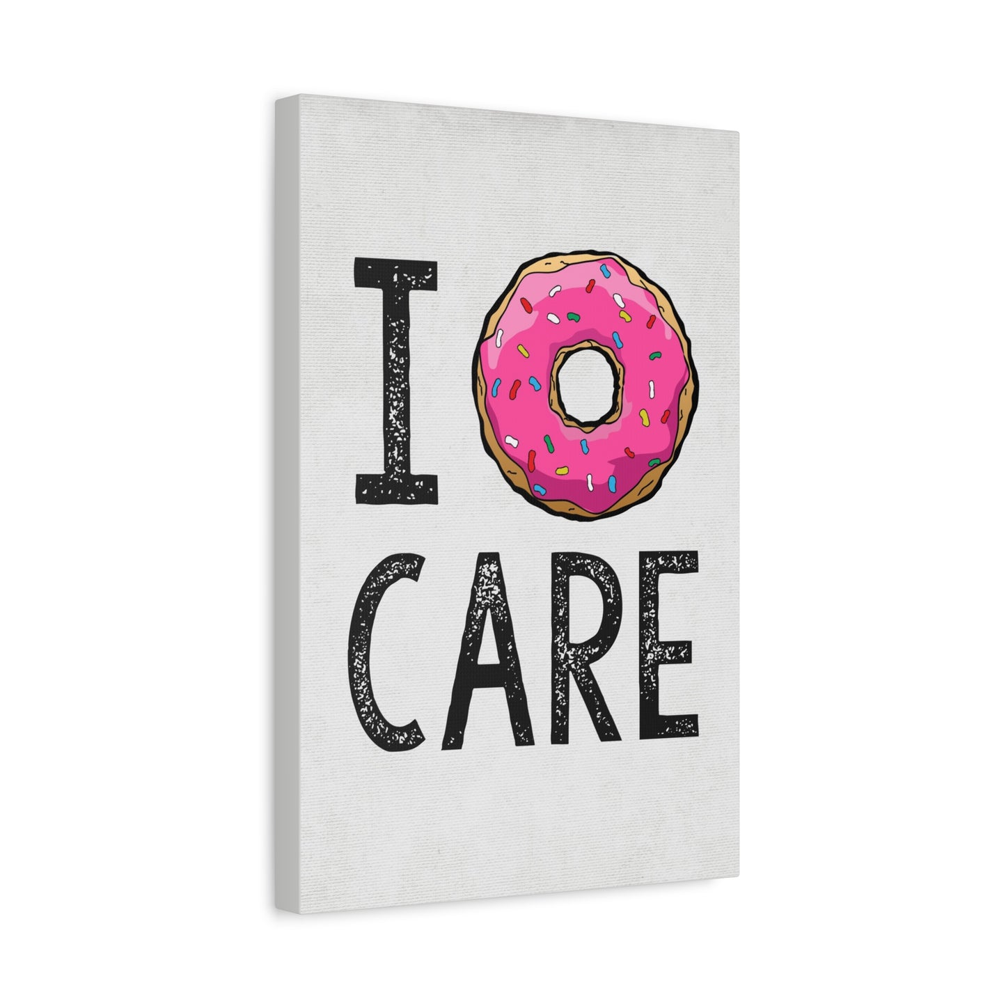 I Donut Care Canvas Wall Art
