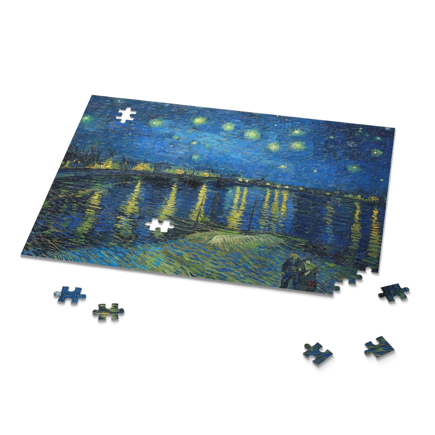 Starry Night Over the Rhone by Vincent van Gogh Jigsaw Puzzle