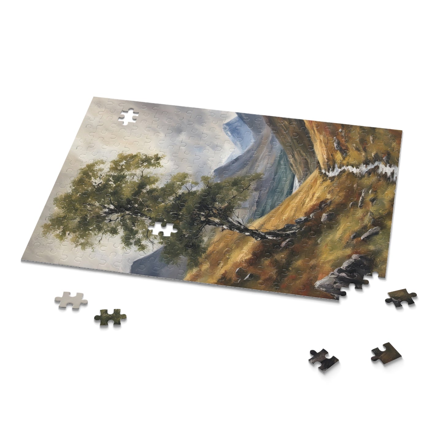 Scottish Highlands Painting IV Jigsaw Puzzle